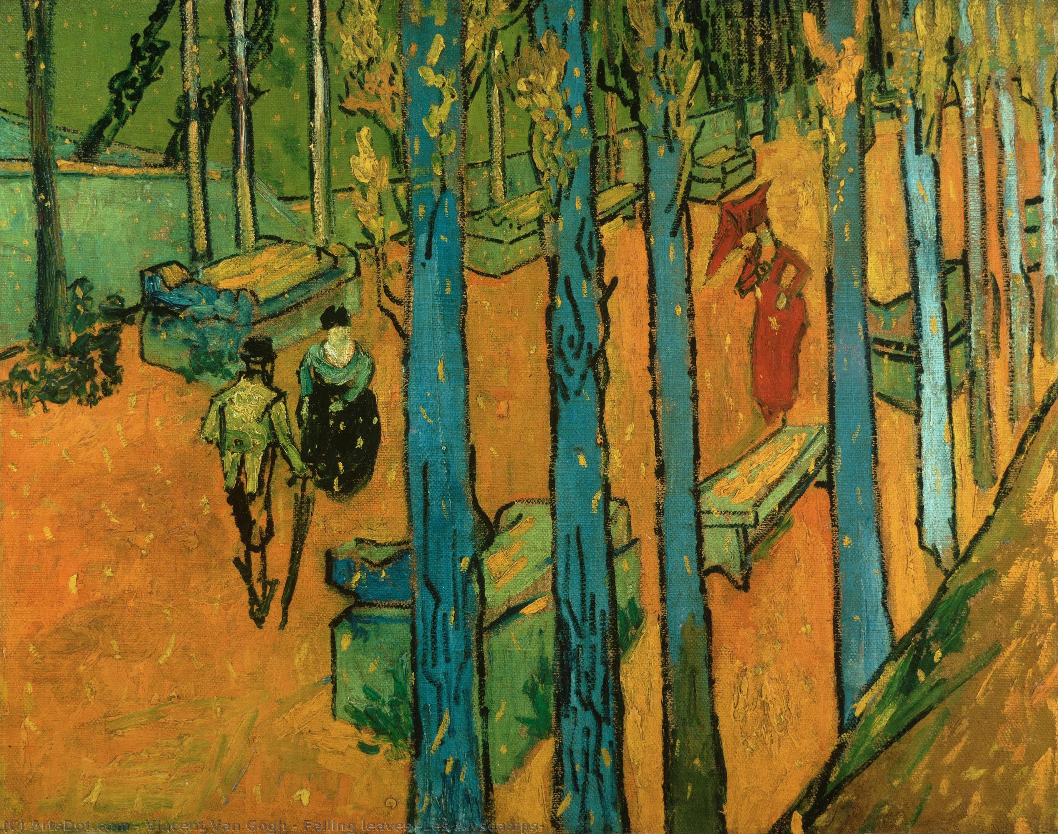 vincent willem van gogh - Falling leaves (Les Alyscamps)