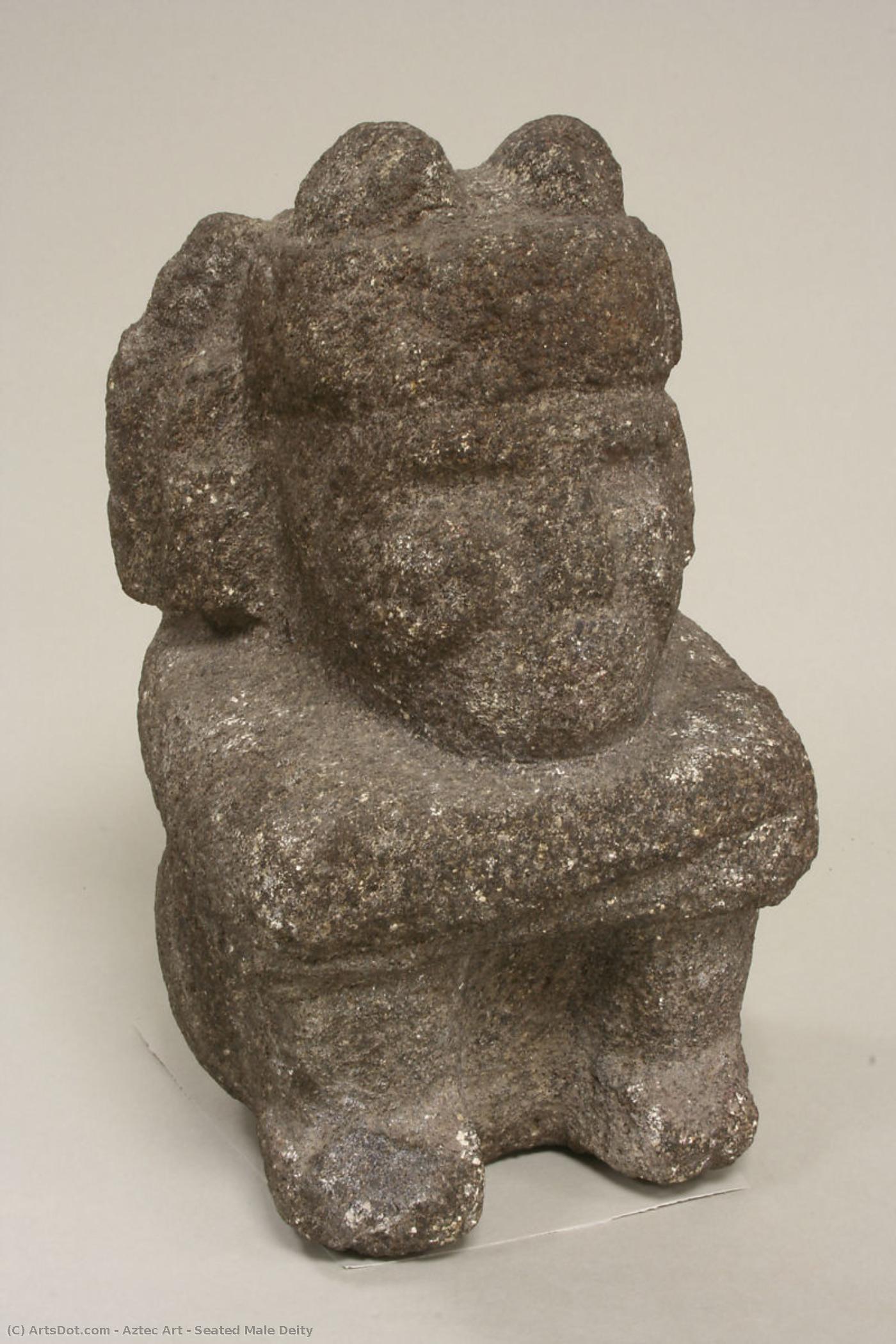 Seated Male Deity — Aztekų Imperija