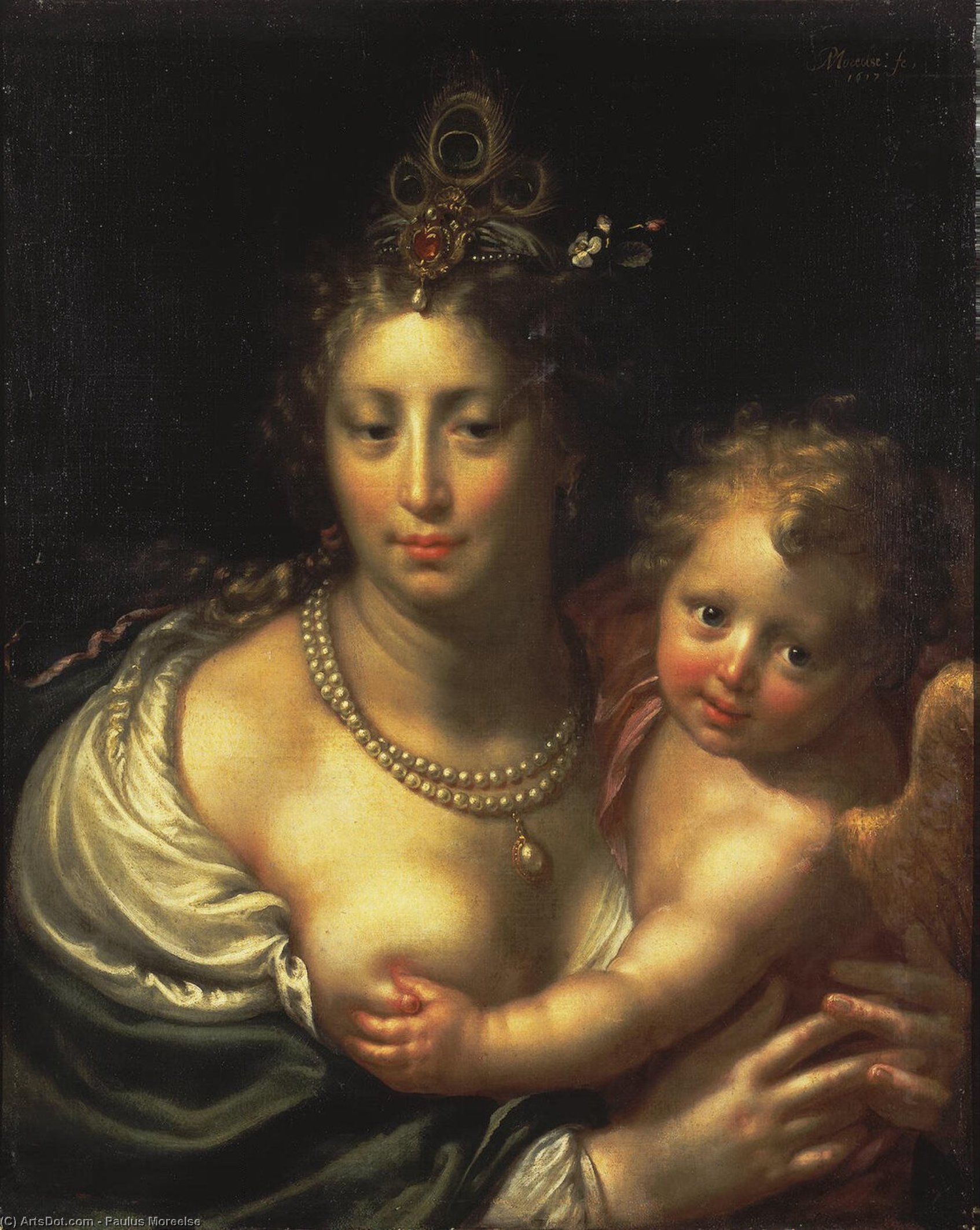 paulus moreelse - Venus and Cupid
