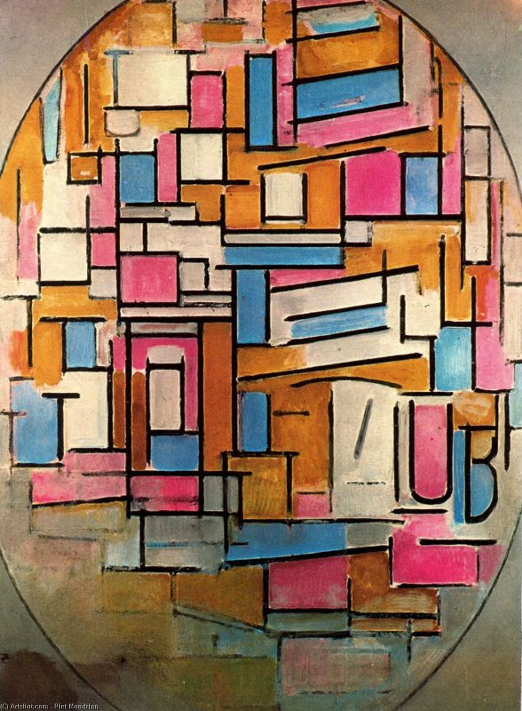 Oval Composition 1 — Piet Mondrian