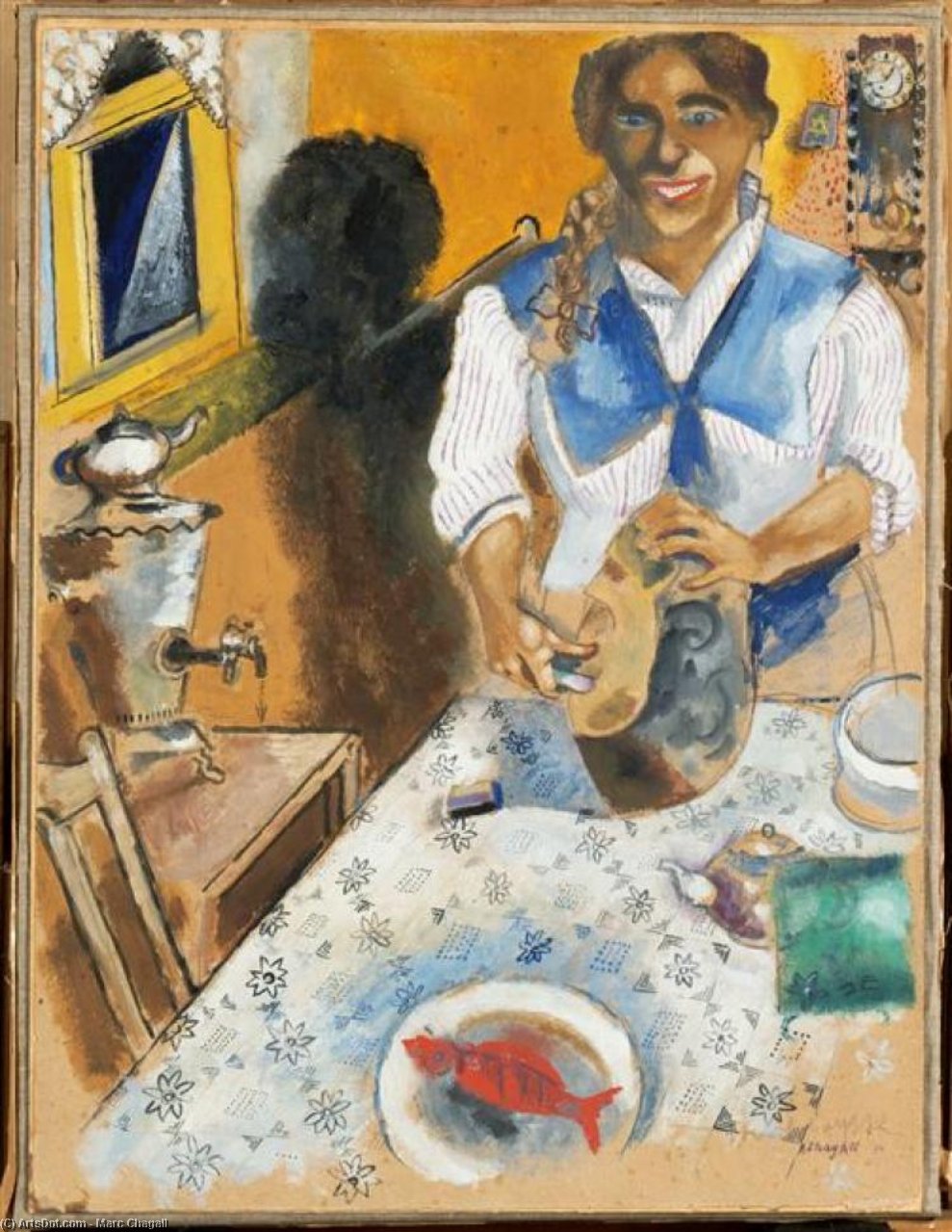 Mania Cutting Bread — Mark Šagal