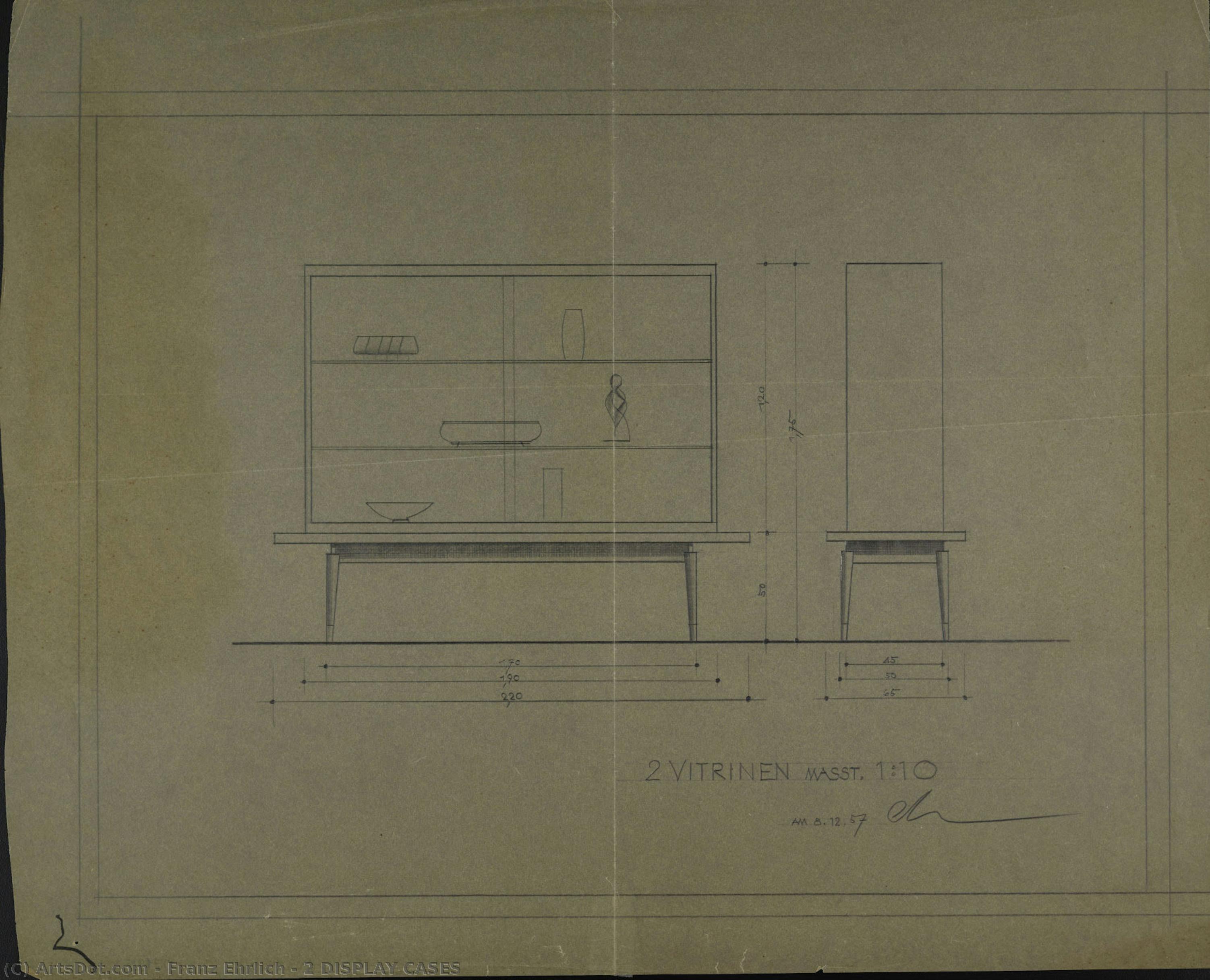 Franz Ehrlich - 2 DISPLAY CASES