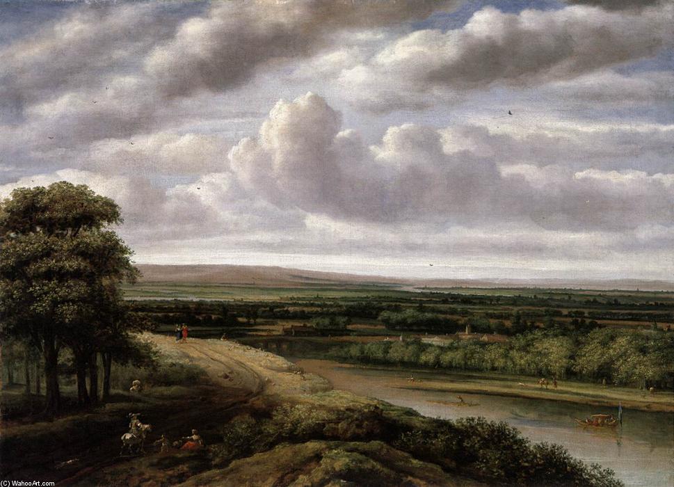 philips de koninck - An Extensive Wooded Landscape