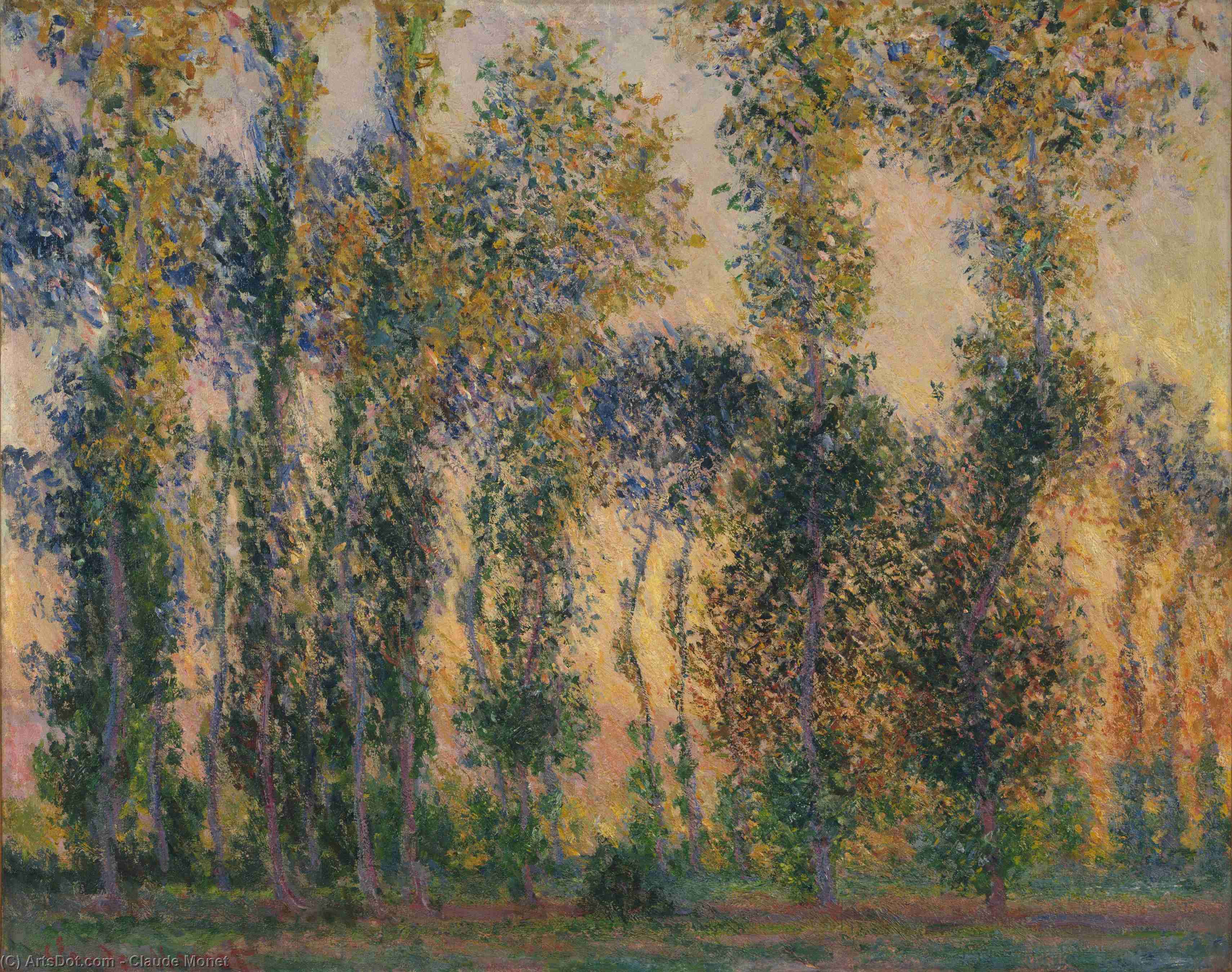 Discover "populos Em Giverny" By Monet – A Serene Impressionist Landscape Capturing Light & Atmosphere. Explore Its Vibrant Colors, Brushstrokes & Historical Significance. — Claude Monet