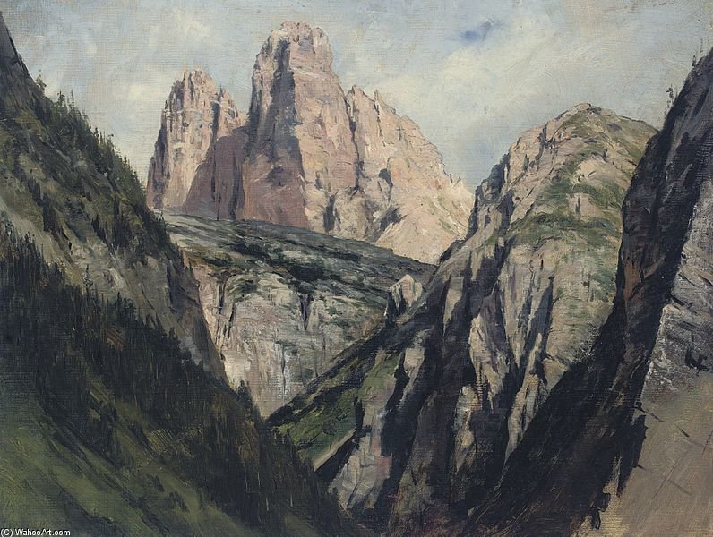 A Mountain Pass — François Flameng