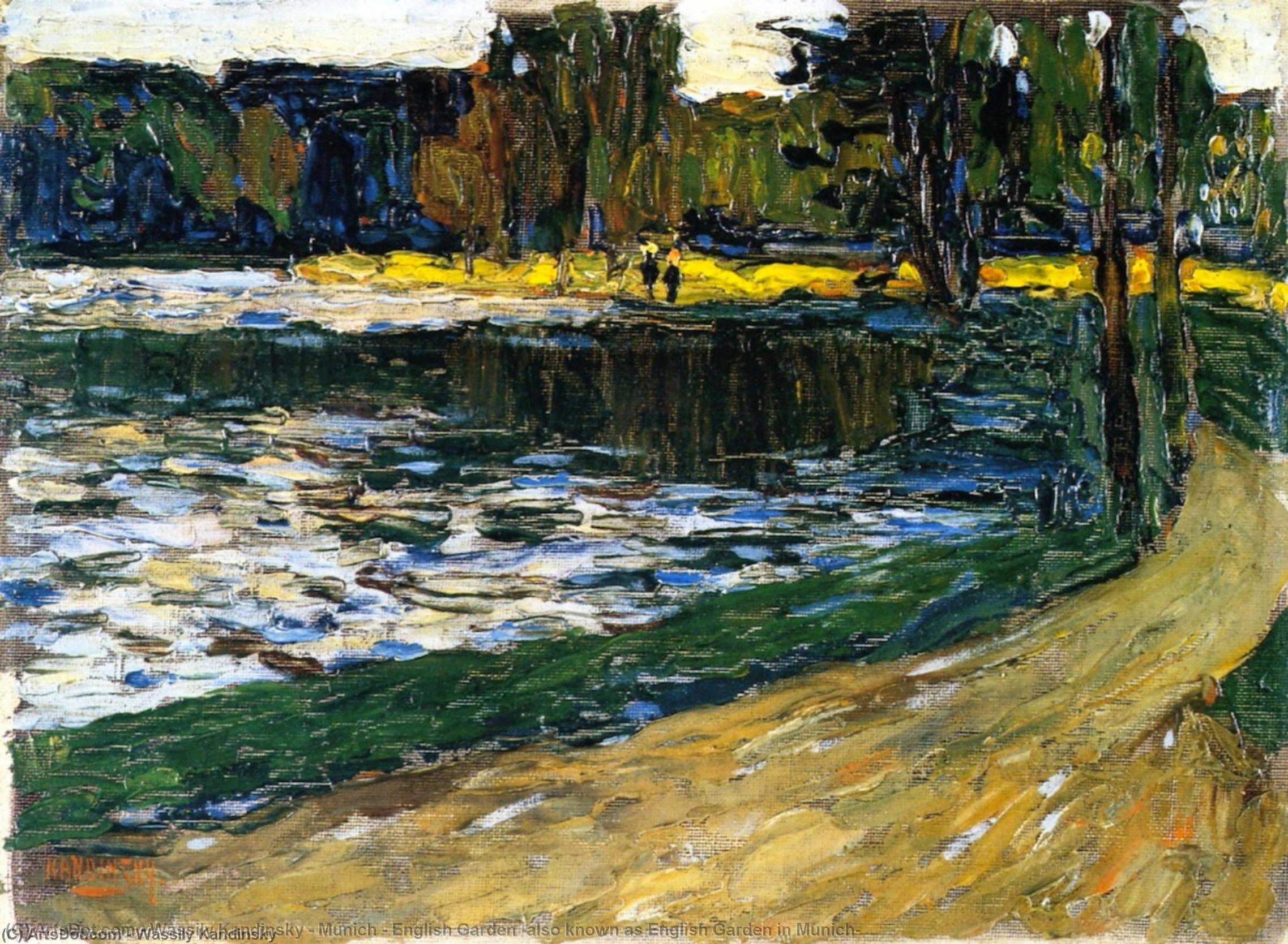 Munich - English Garden (also Known As English Garden In Munich) — Wassily Wassilyevich Kandinsky