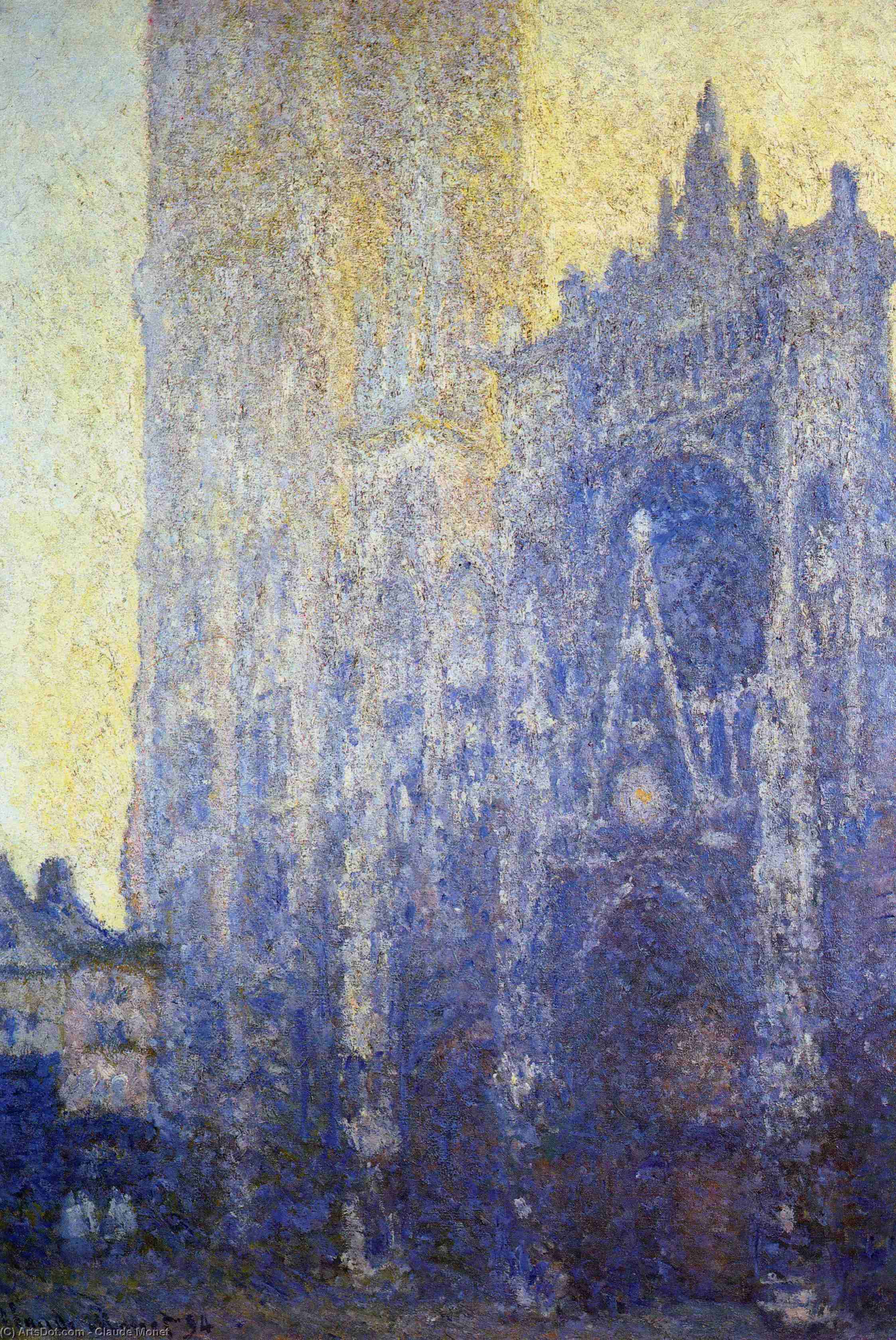 클로드 모네 - Rouen Cathedral, the Portal, Morning Effect