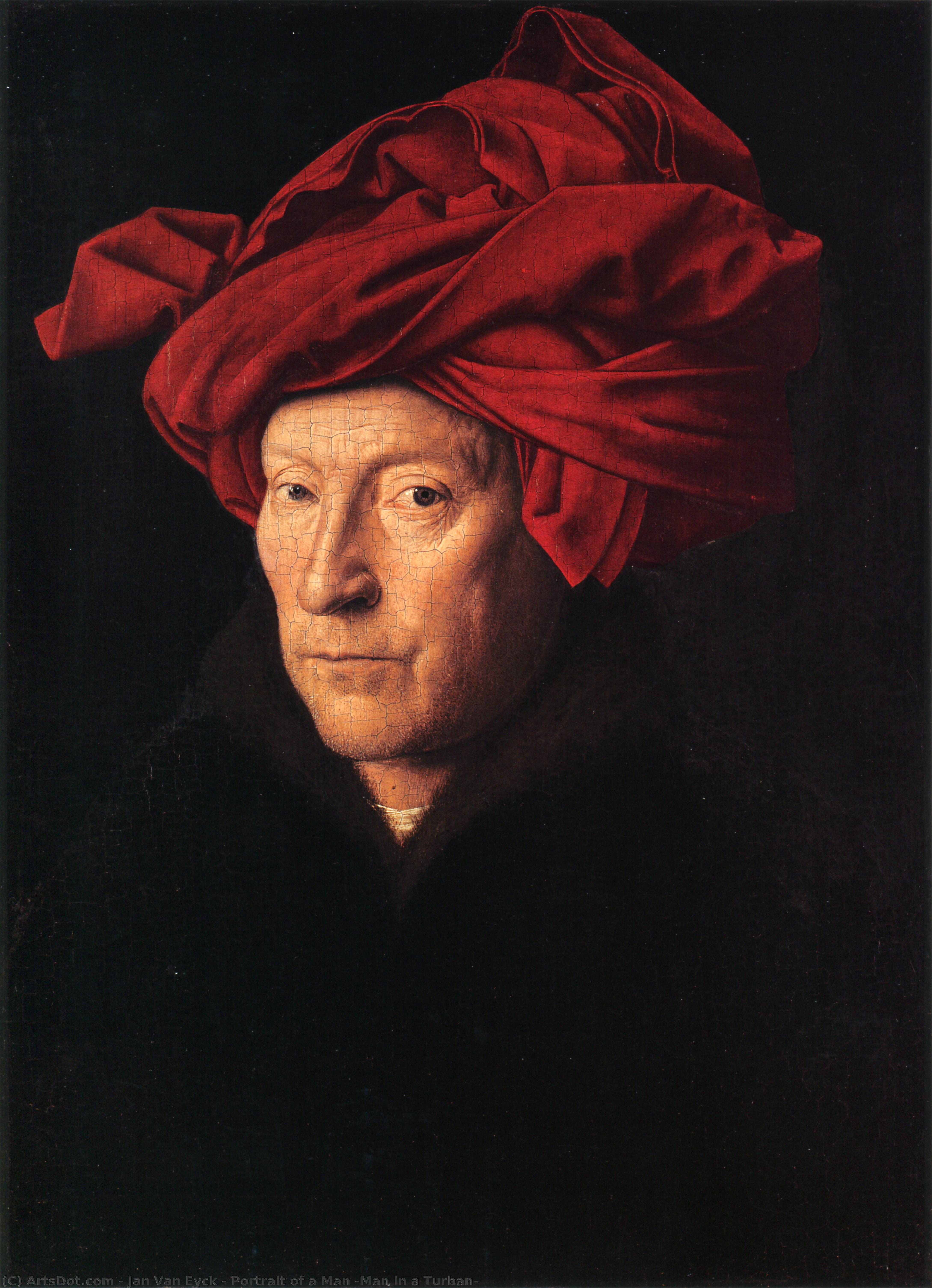 Bildnis Eines Mannes (turbanmann) — Jan Van Eyck