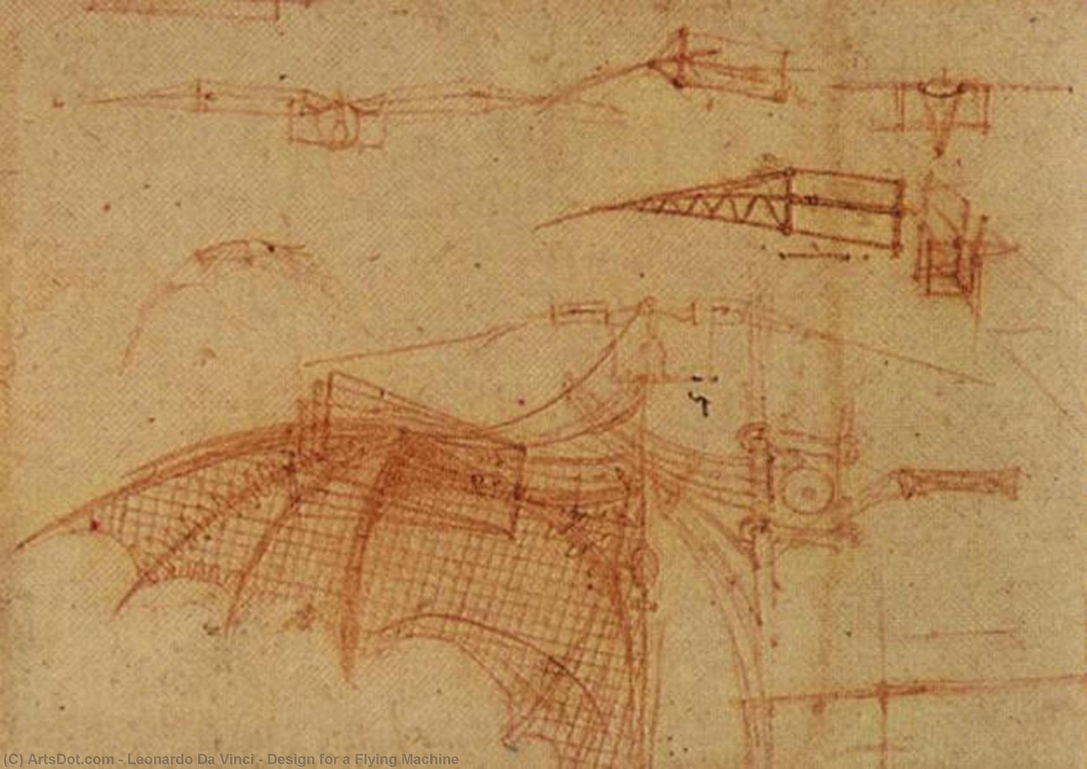Leonardo da Vinci - Design for a Flying Machine