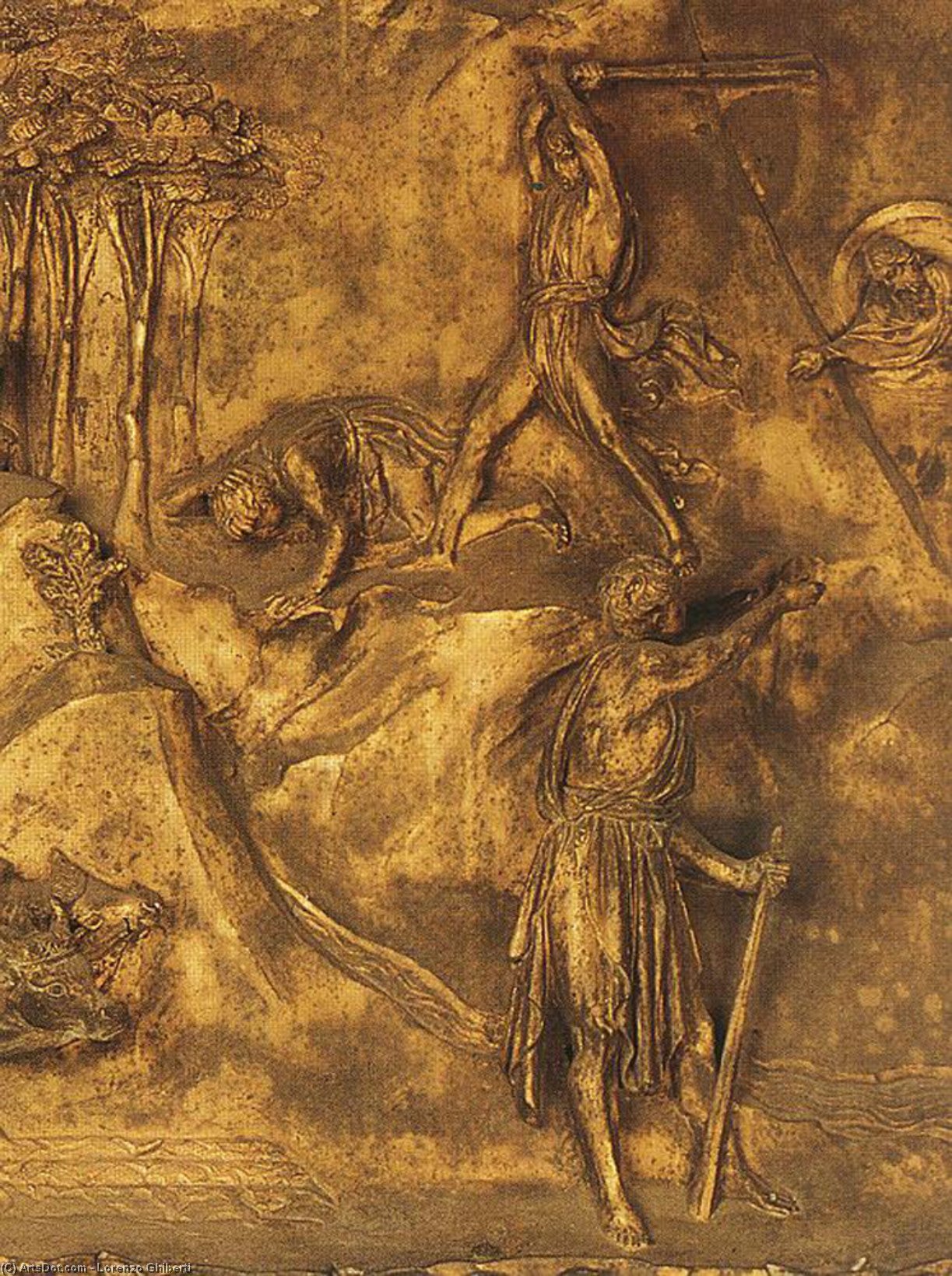 Caïn Et Abel (détail) — Lorenzo Ghiberti
