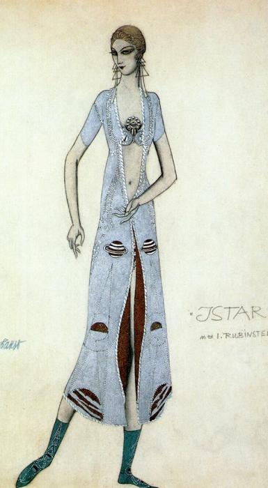 Istar Ida Rubinstein As Istar — Léon Bakst