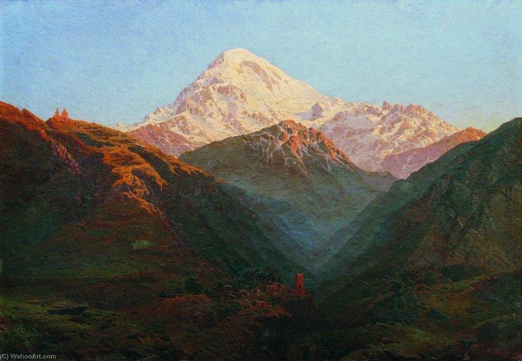 Get a hand made painting of A Mountain Landscape - ilya