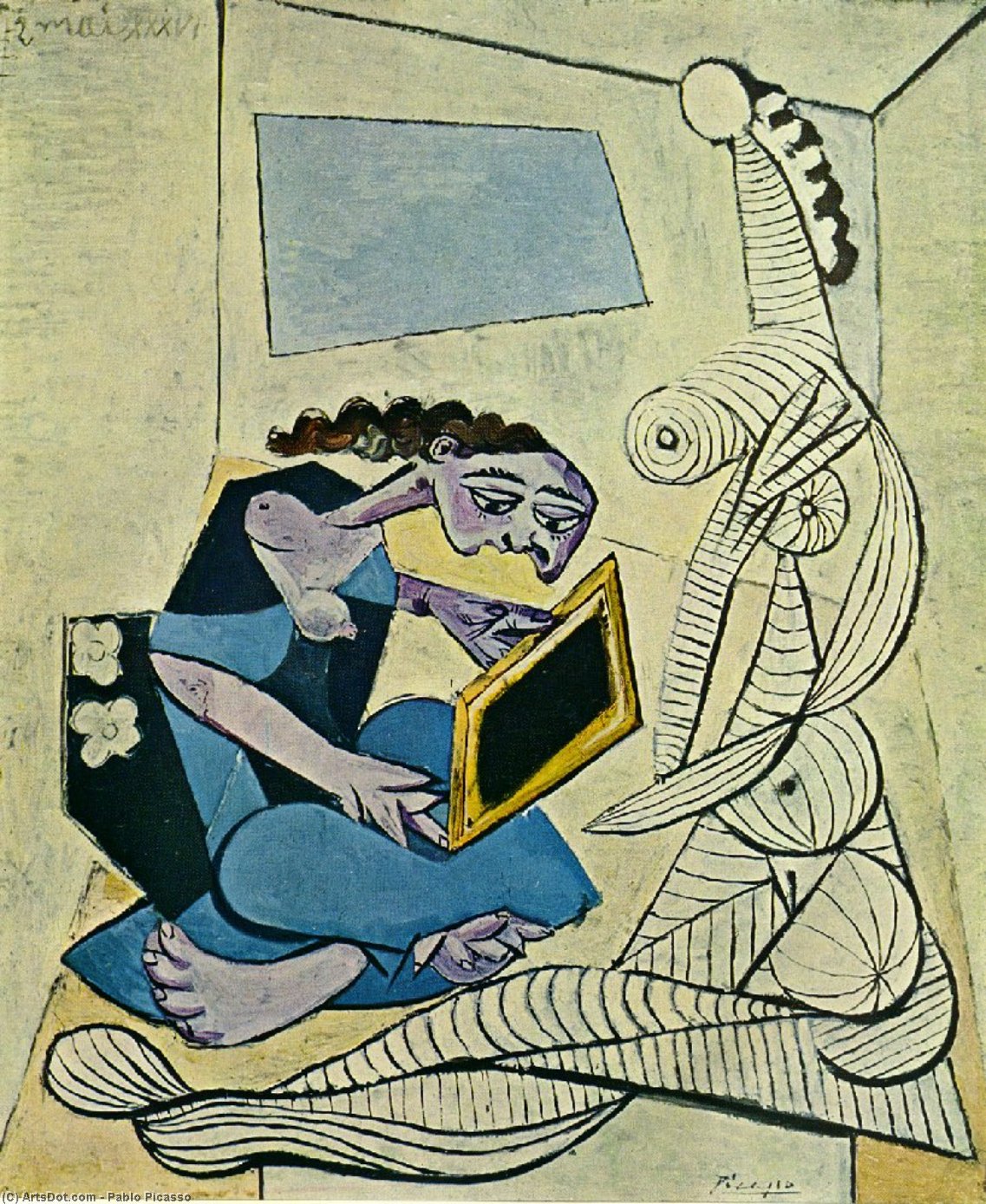 Pablo Picasso - Donna nell'interno