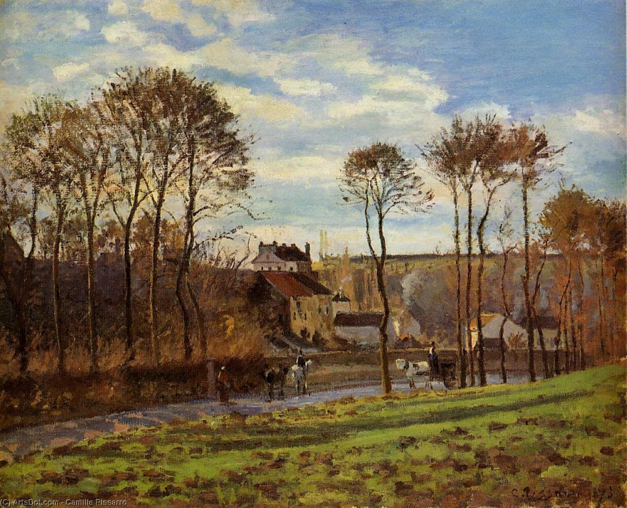 Pontoise, Les Mathurins — Camille Pissarro