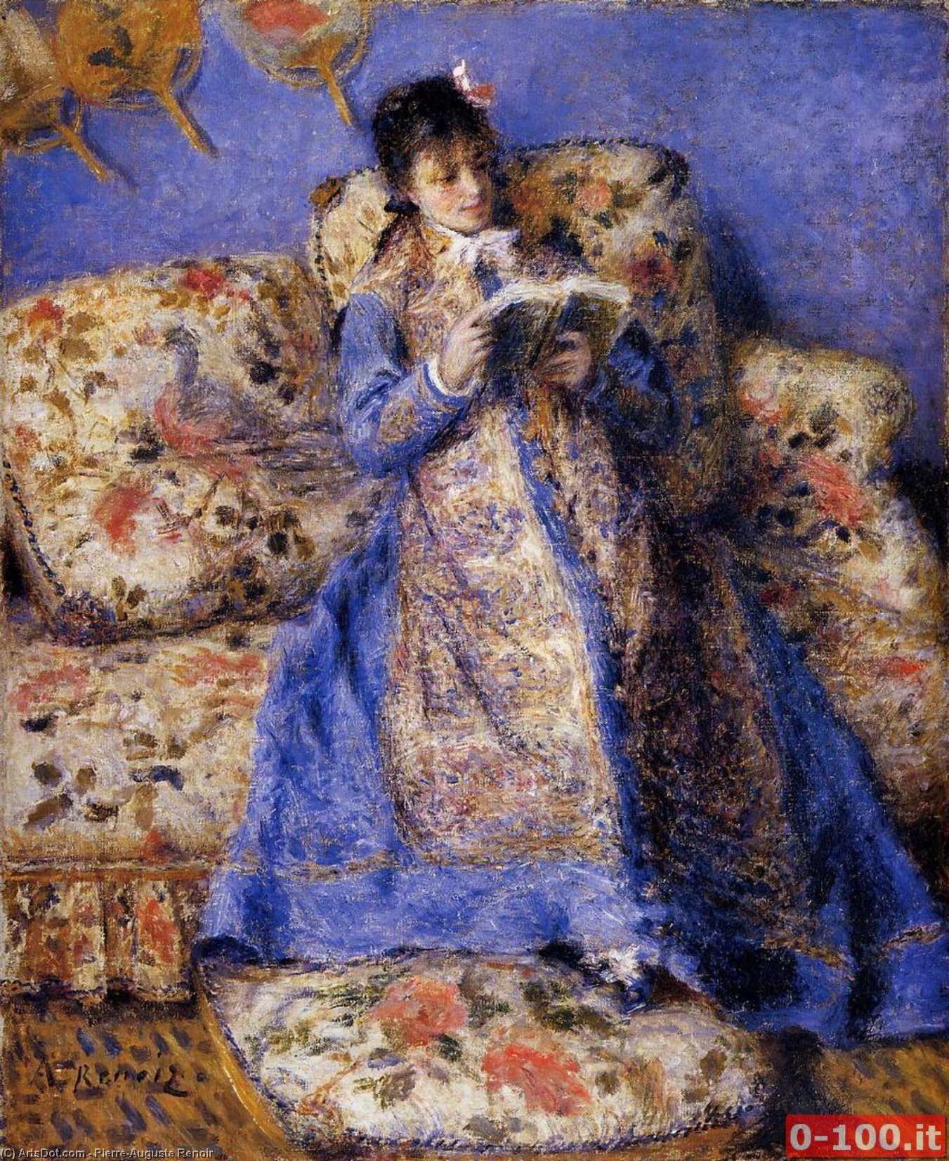 Pierre Auguste Renoir - Kamile Monet Okuyor