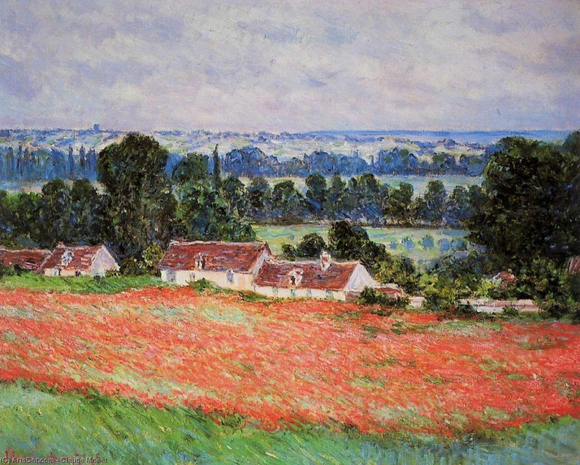 Claude Monet - Pole s pampochem v Giverny