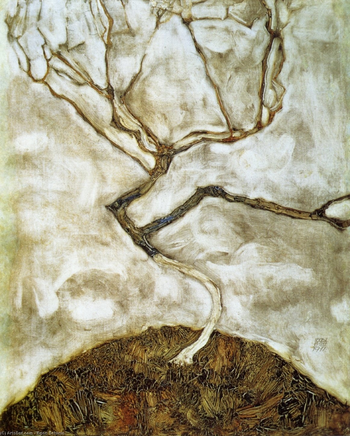 Ein Baum Im Spätfall — Egon Schiele