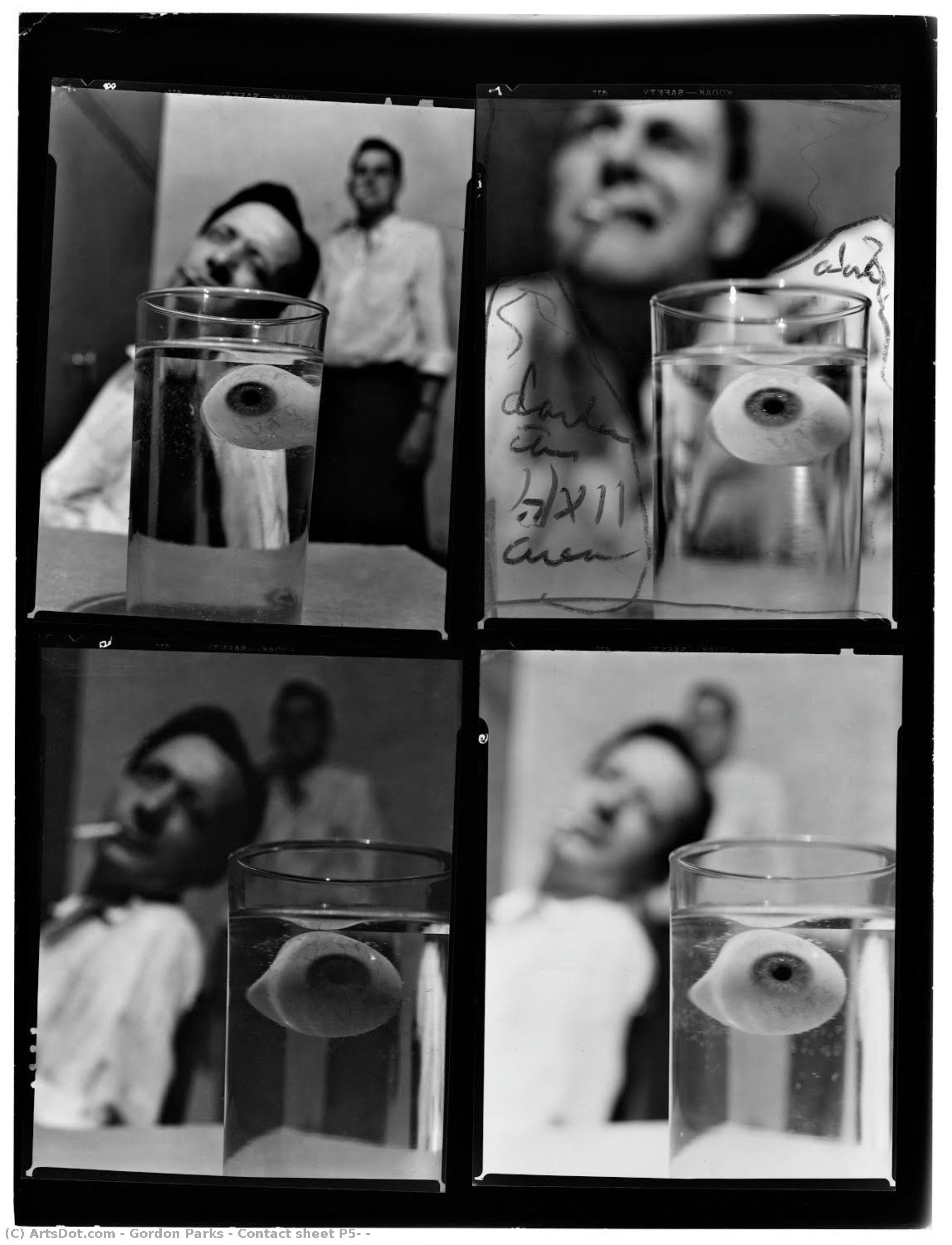 Contact Sheet P5, — Gordon Parks