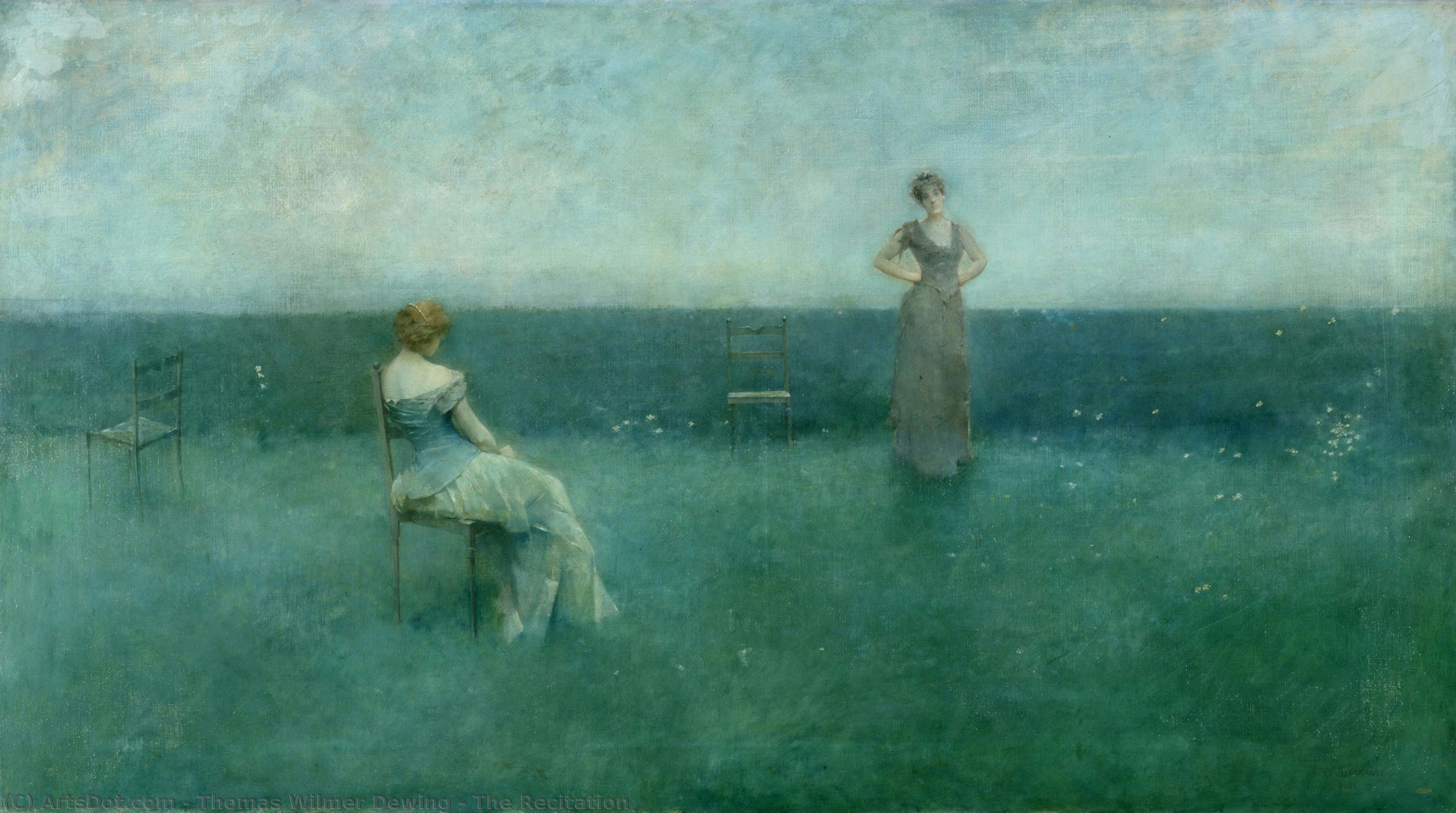 Thomas Wilmer Dewing - A Recitação