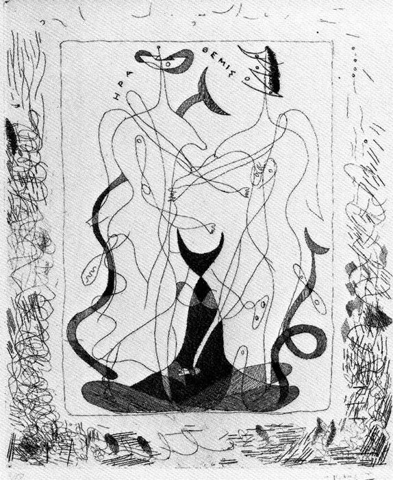 Georges Braque - Teogonía (Suite Vollard) 1