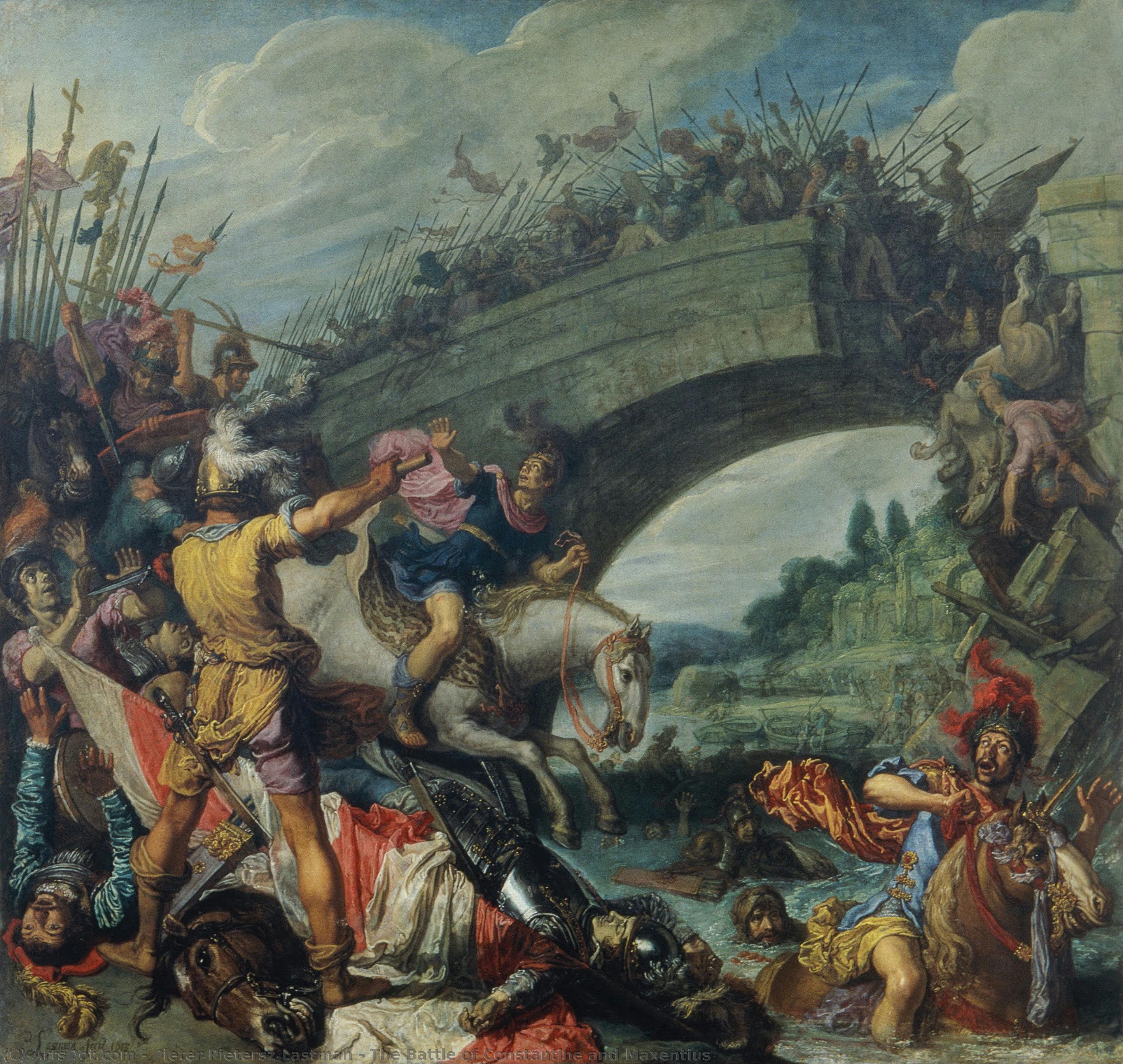 The Battle Of Constantine And Maxentius — Pieter Pietersz Lastman