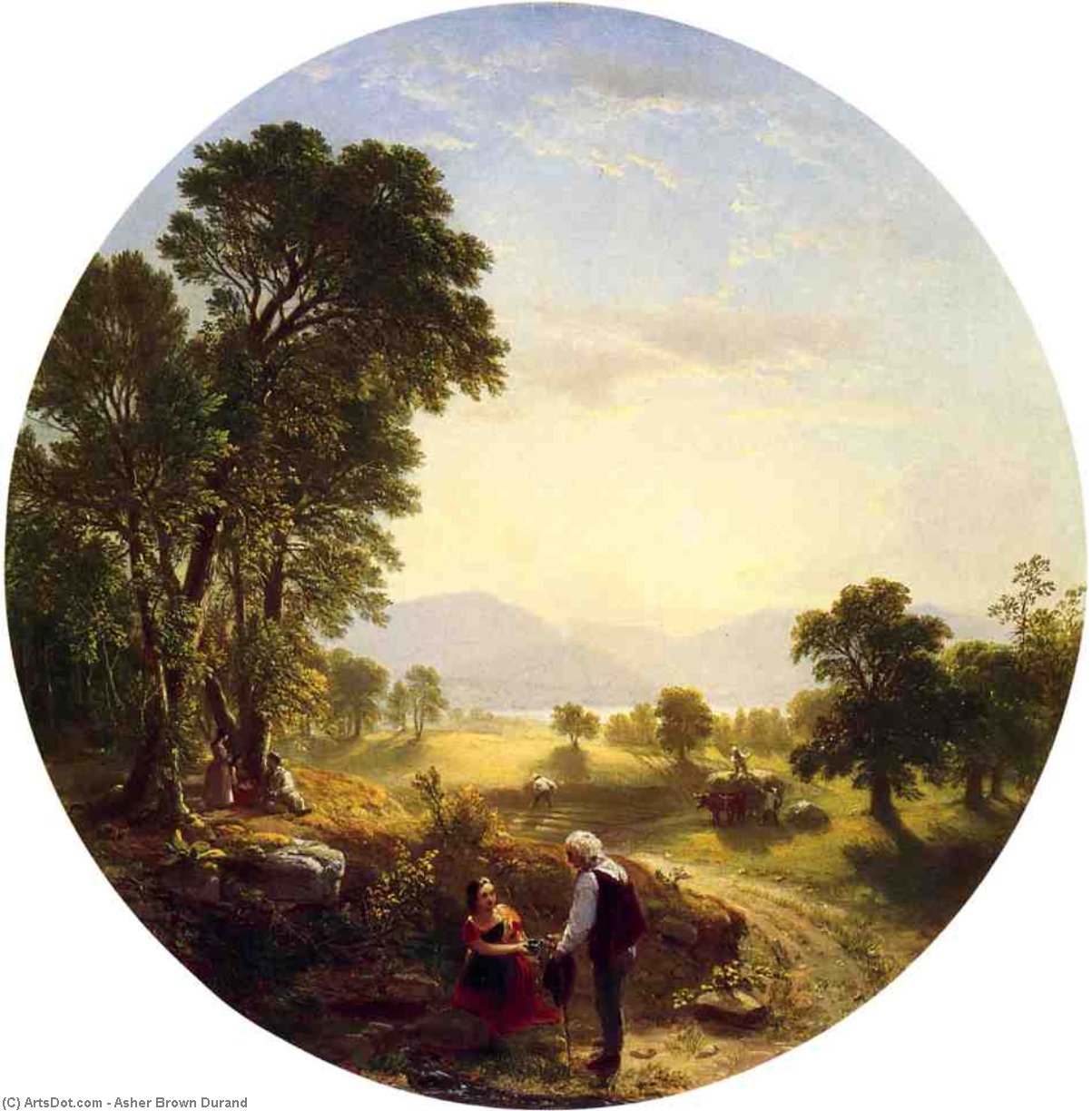 Hudson River Scene — Asher Brown Durand