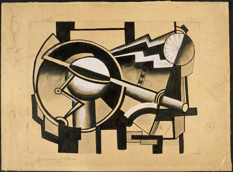 Composition Mechanical Movement Cart — Fernand Léger