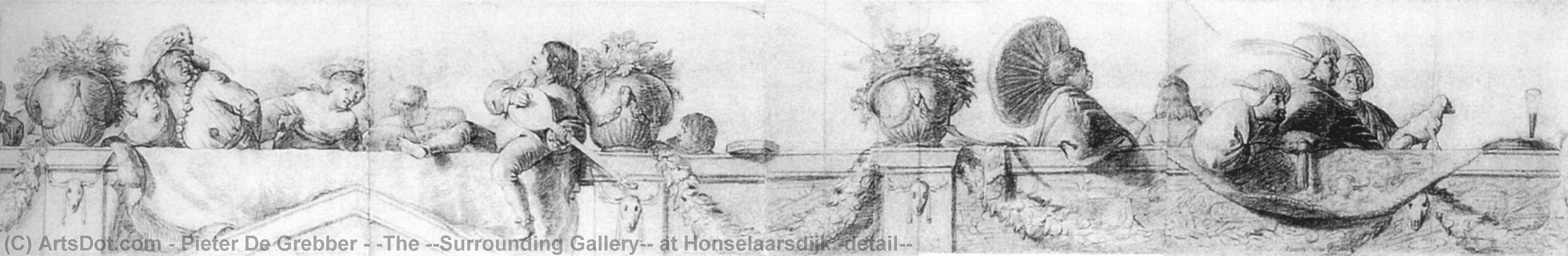 'the ''surrounding Gallery'' At Honselaarsdijk (detail)' — Pieter De Grebber