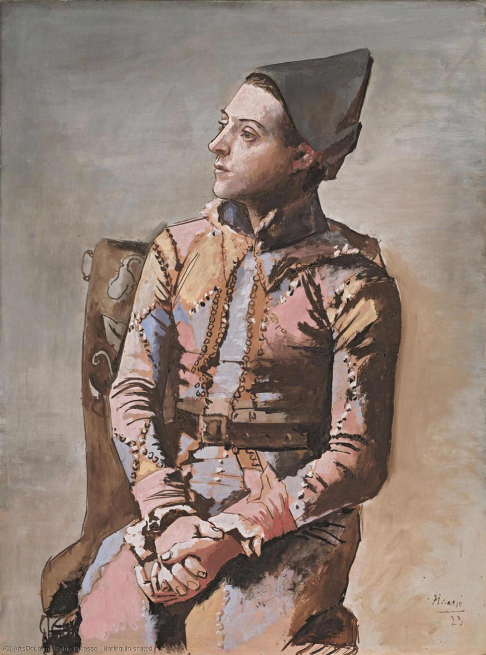 Pablo Picasso - Harlequin seated