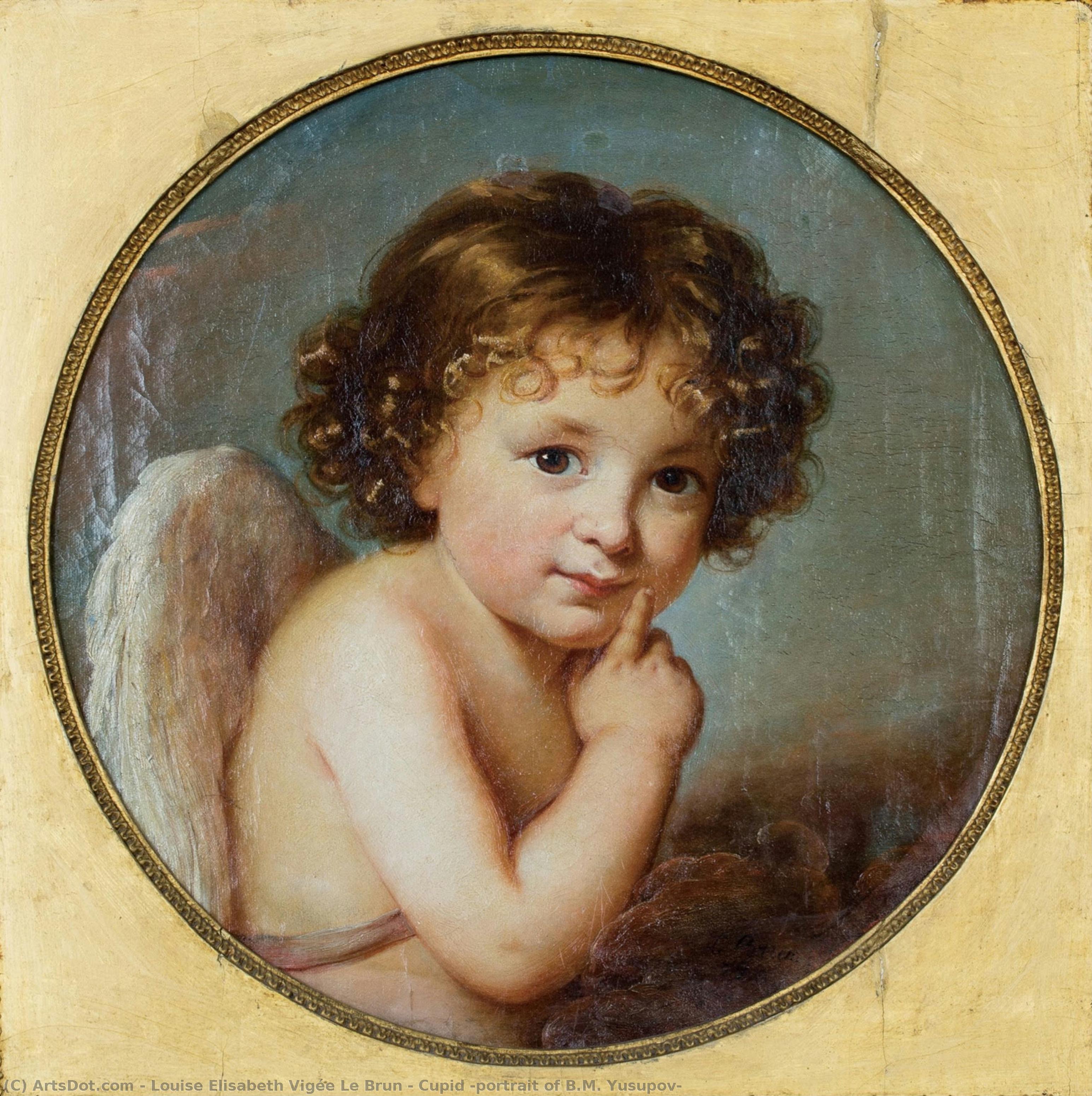 Cupid (portrait Of B.m. Yusupov) — Louise Élisabeth Vigée Le Brun, Oil On Canvas, Rococo Portraiture