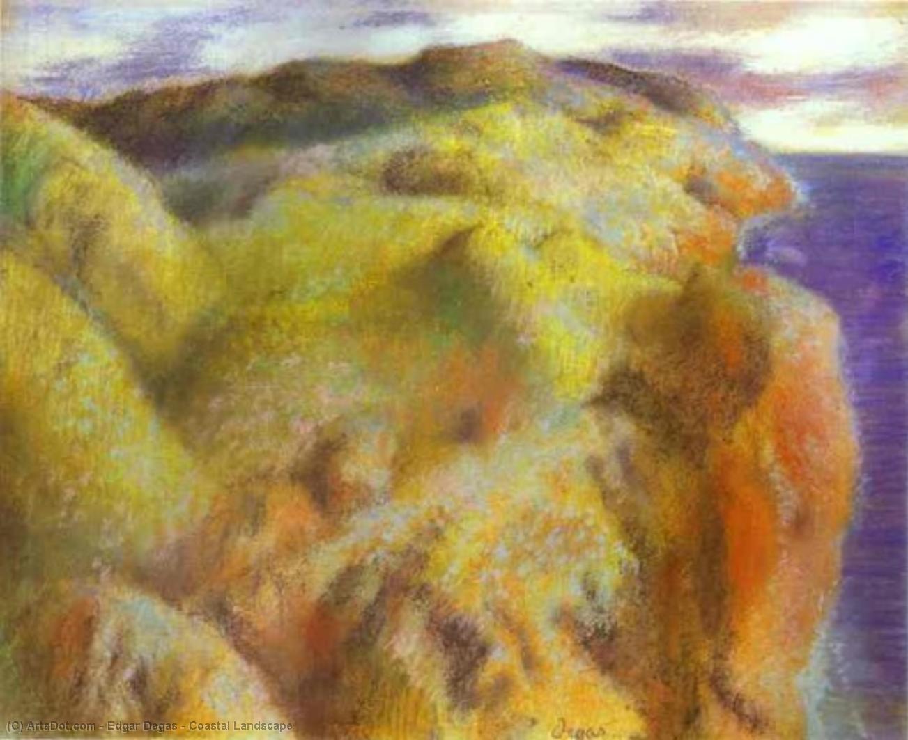 hilaire-germain-edgar degas - Coastal Landscape