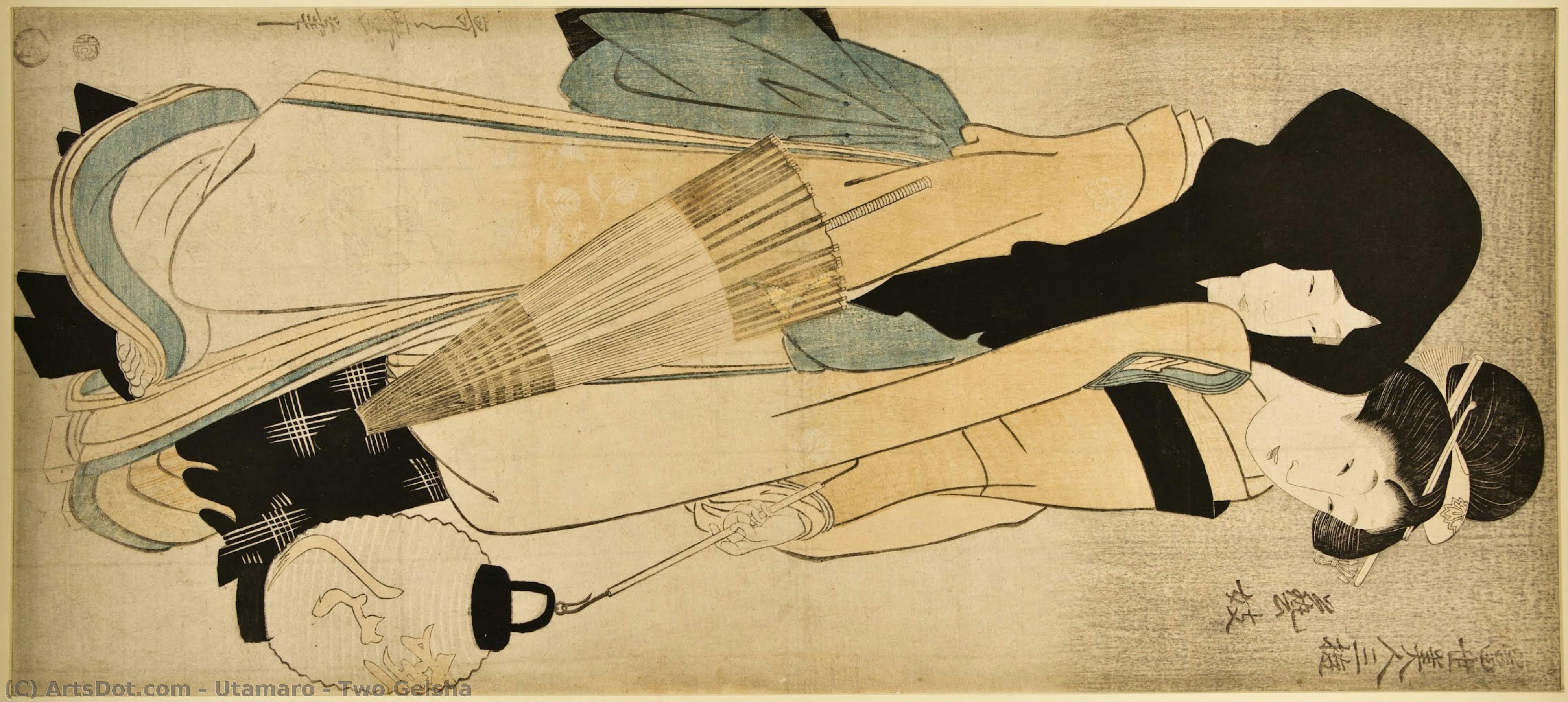 Two Geisha — Kitagawa Utamaro