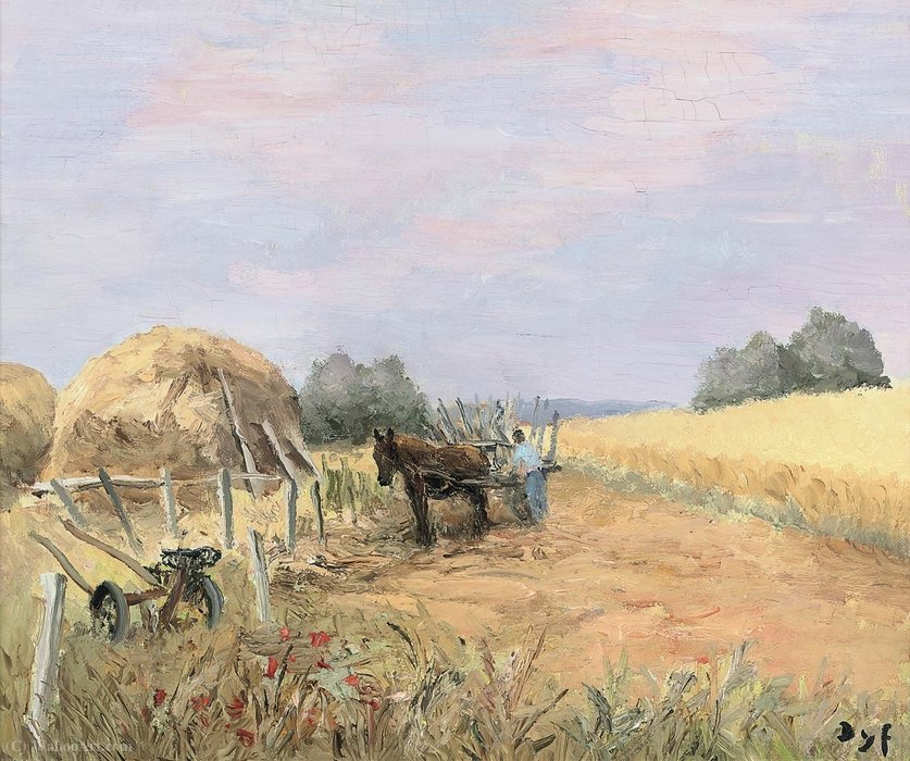 Hay Loading, (1973) — Marcel Dyf