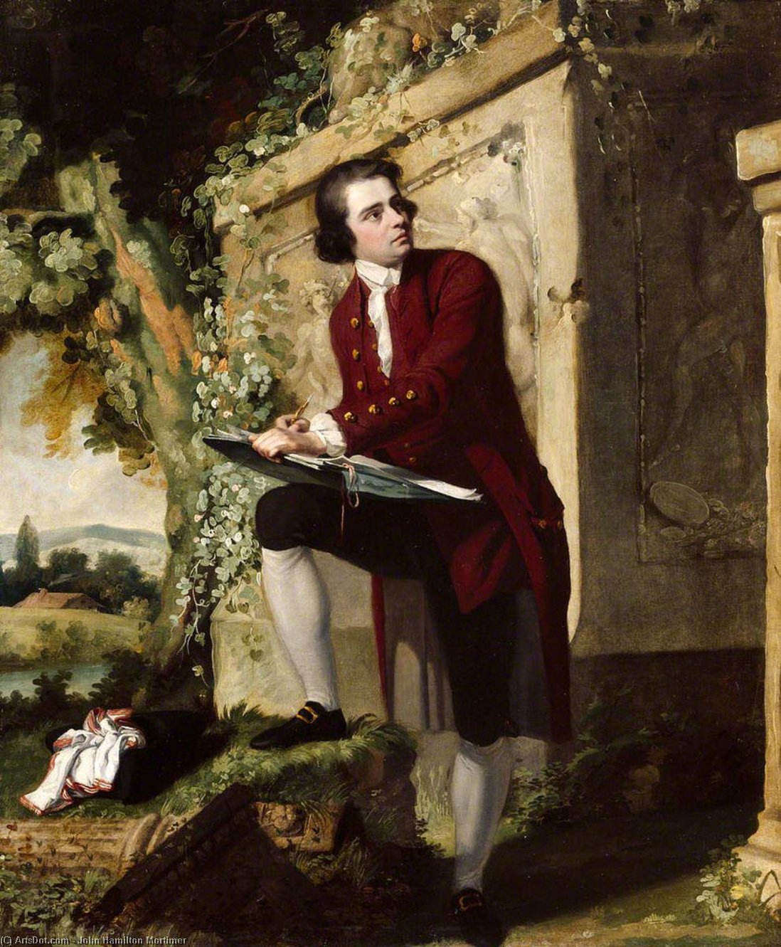 Self Portrait — John Hamilton Mortimer