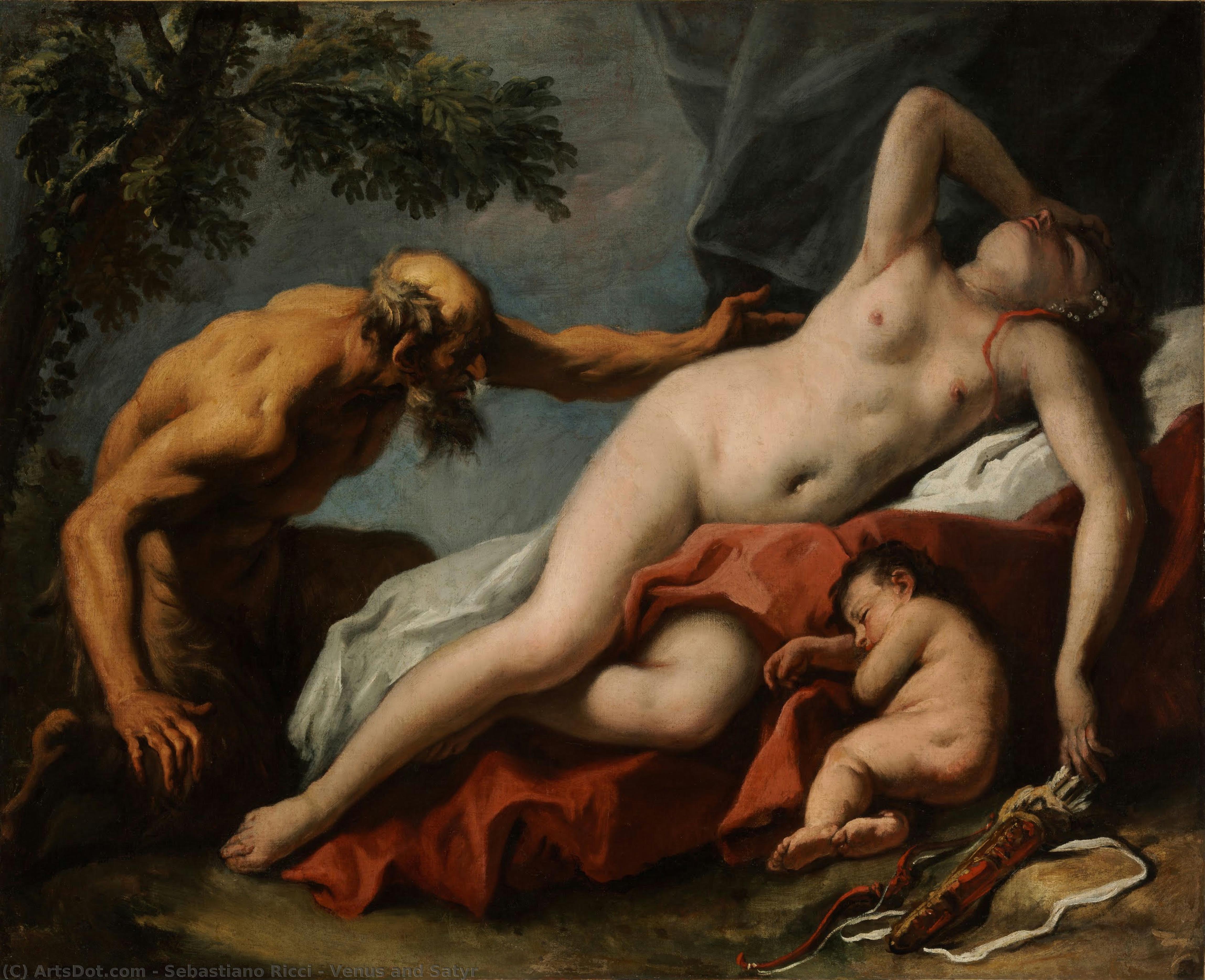 Sebastiano Ricci - Venus and Satyr