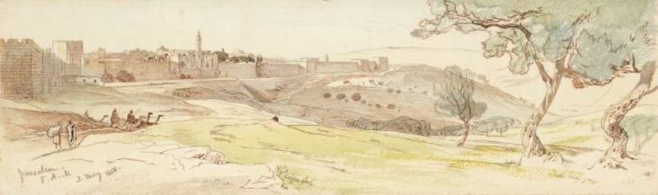 View Of Jerusalem — Edward Lear