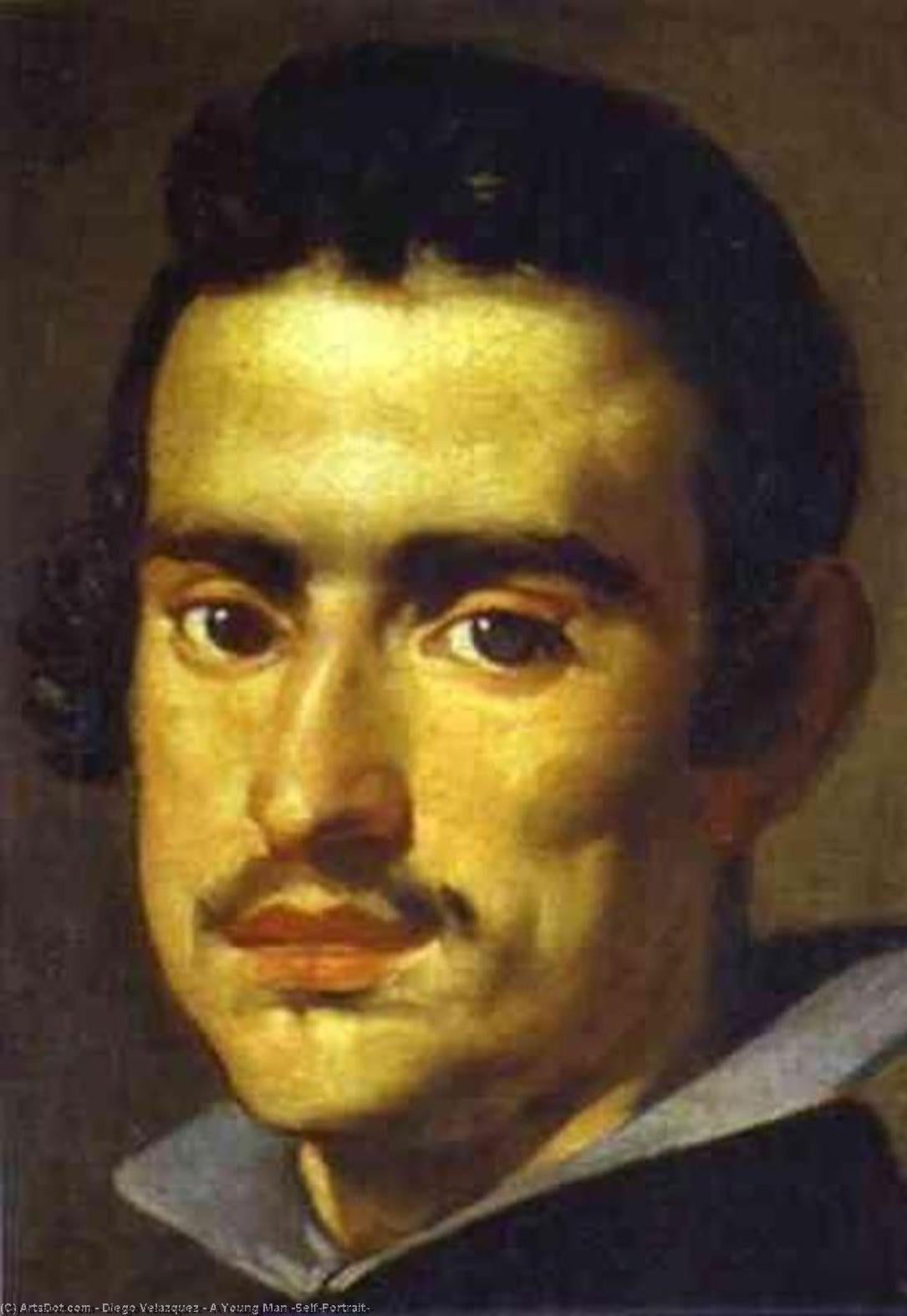 Diego Rodríguez de Silva y Velázquez - A Young Man (Self-Portrait)