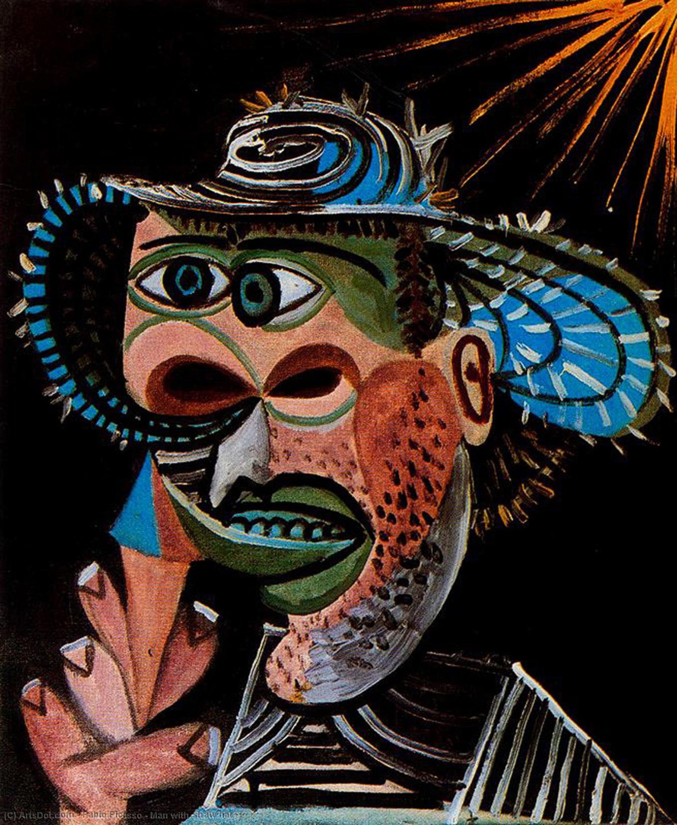 Mann Mit Strohhut — Pablo Picasso