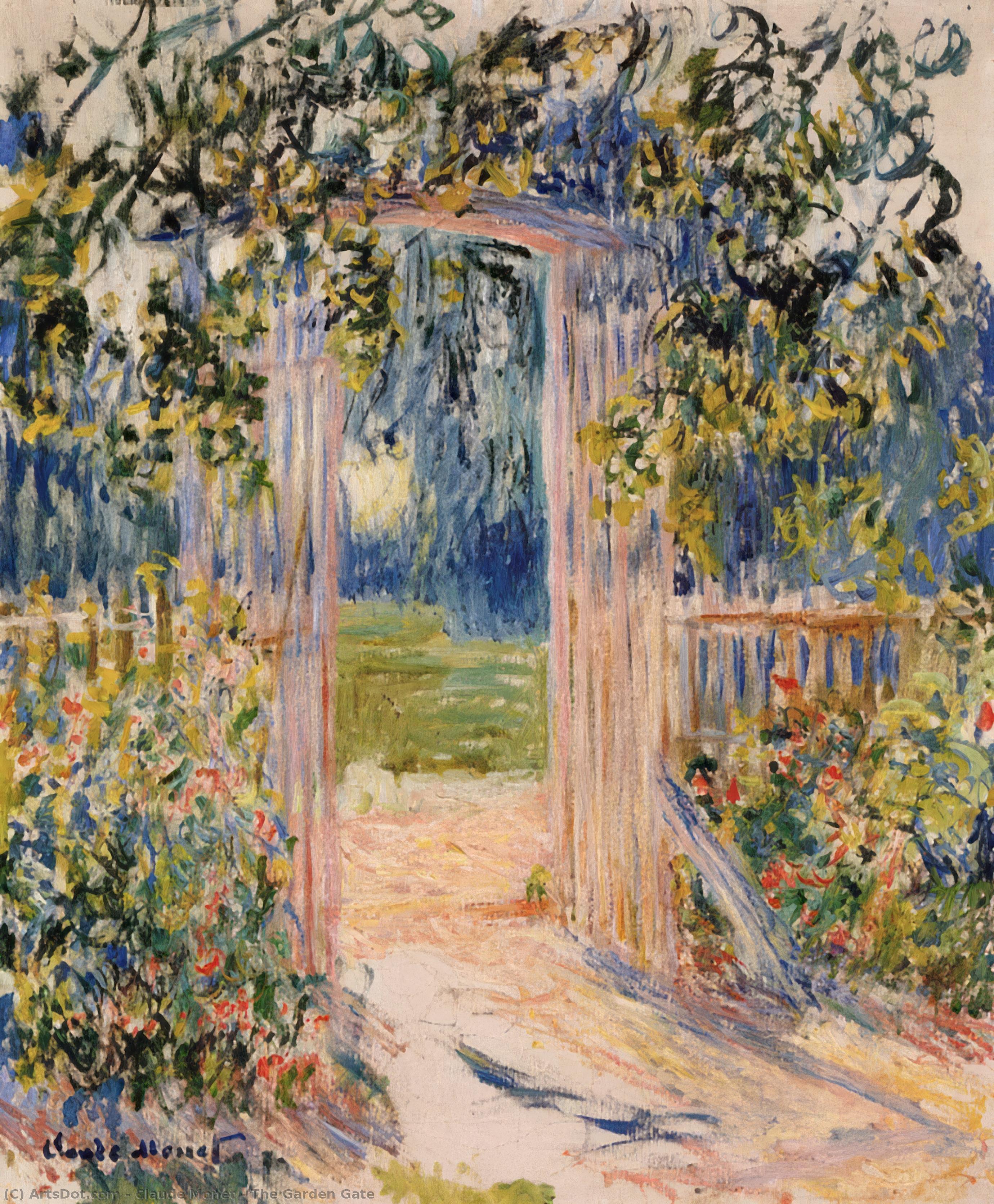 Der Gartentor — Claude Monet