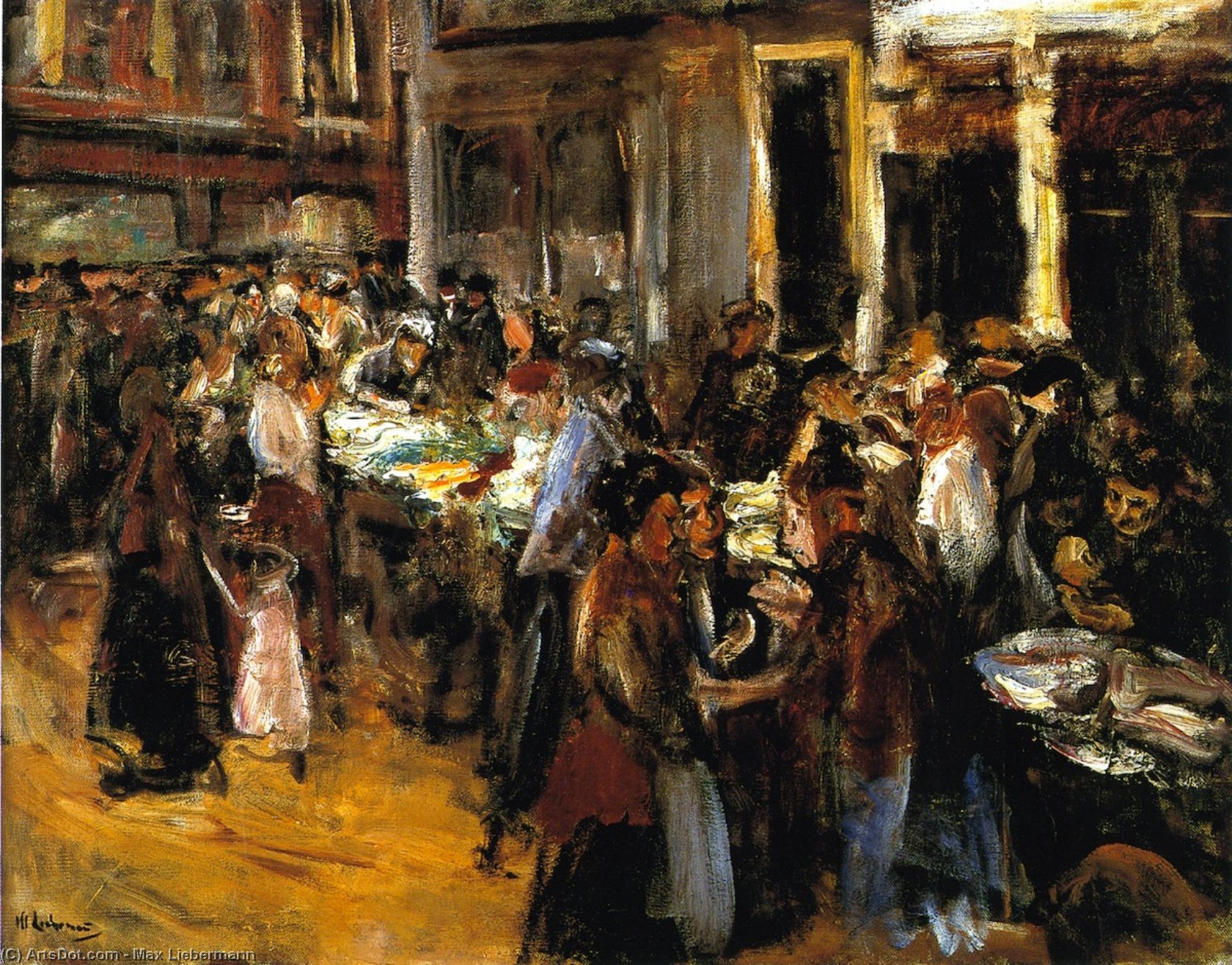 Gemüsemarkt In Amsterdam — Max Liebermann