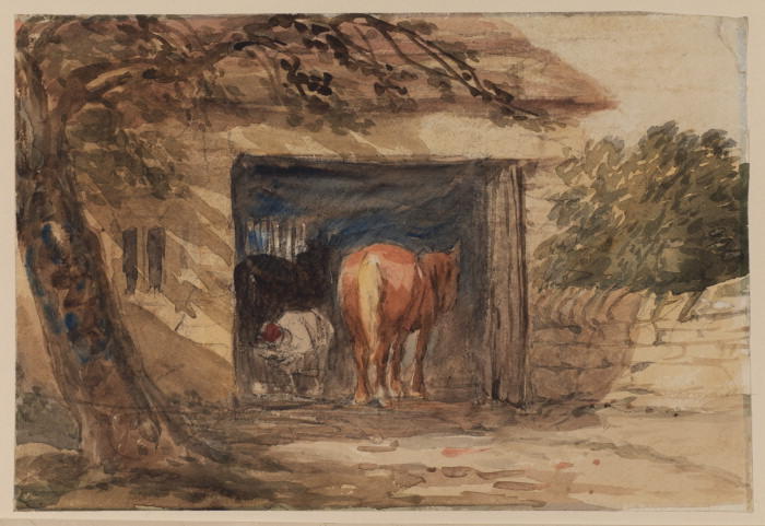 Blacksmith And Horses — David Cox