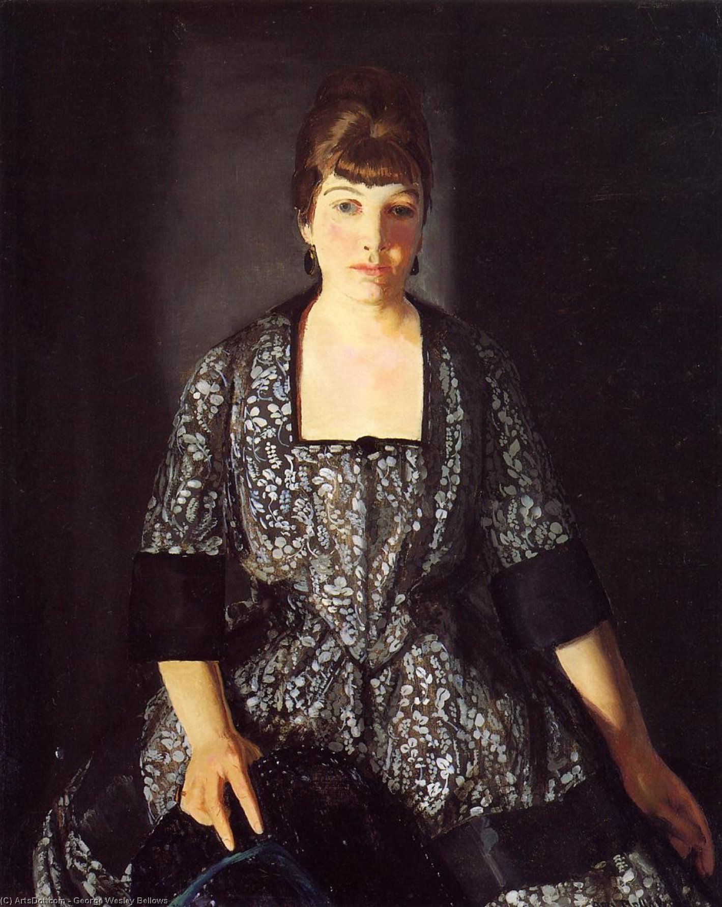 George Wesley Bellows - Emma in the Black Print