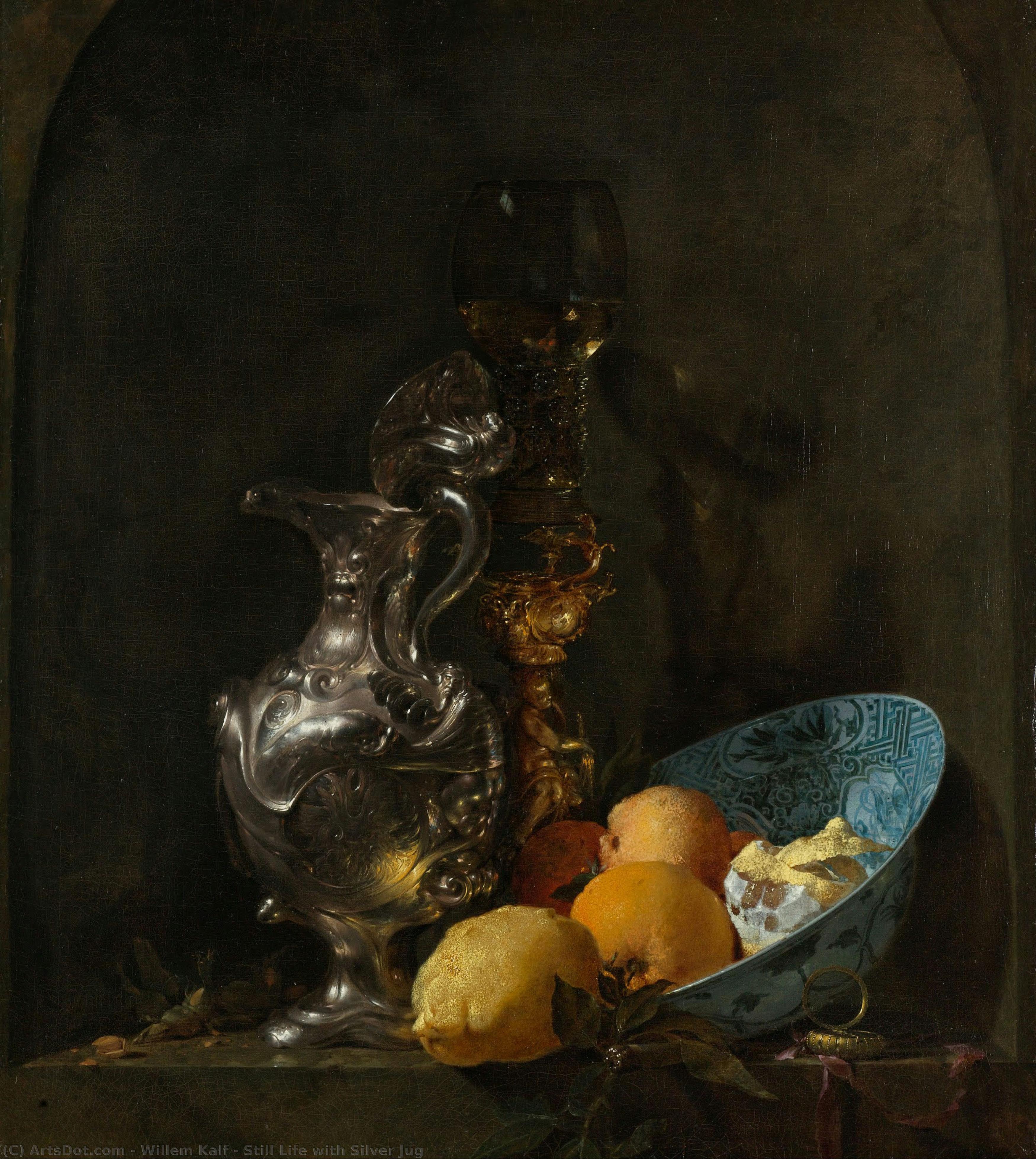ヴィレム・カルフ - Still Life with Silver Jug