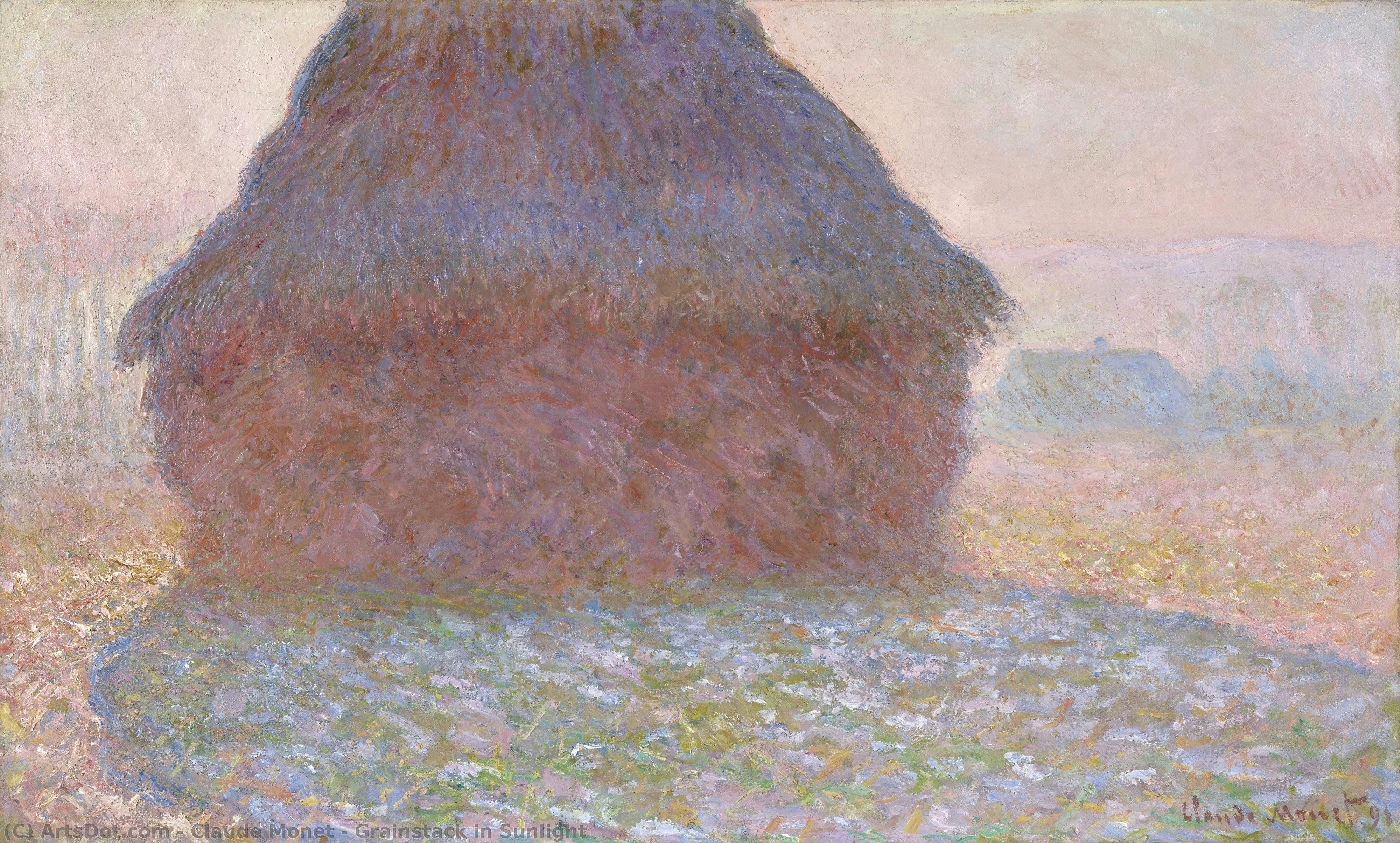 Grainstack In Sunlight — Claude Monet