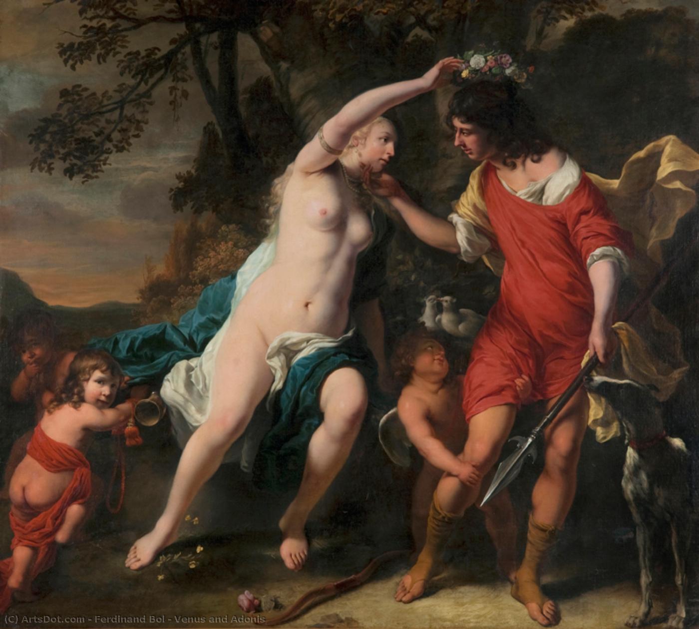 Ferdinand Bol - Venus and Adonis