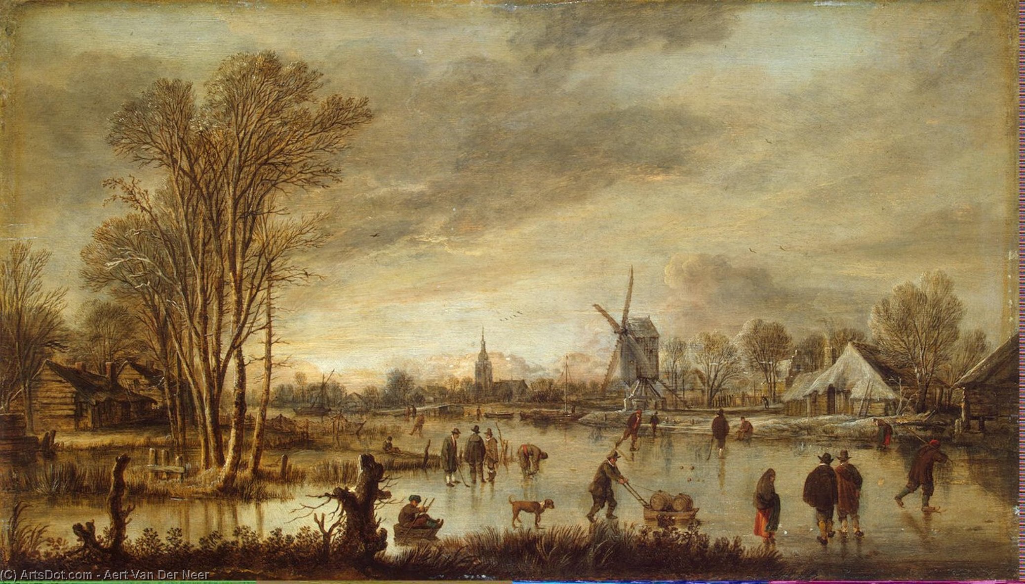 Río En Invierno — Aert Van Der Neer