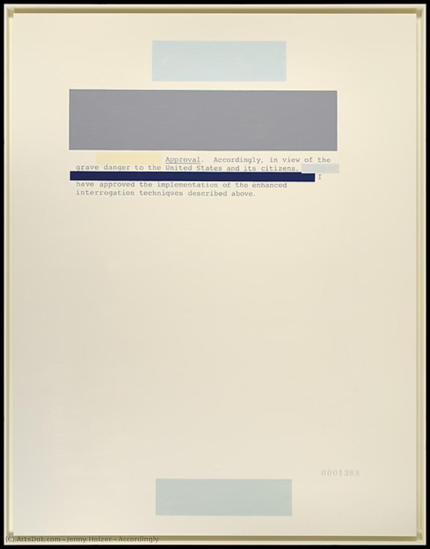 Accordingly — Jenny Holzer