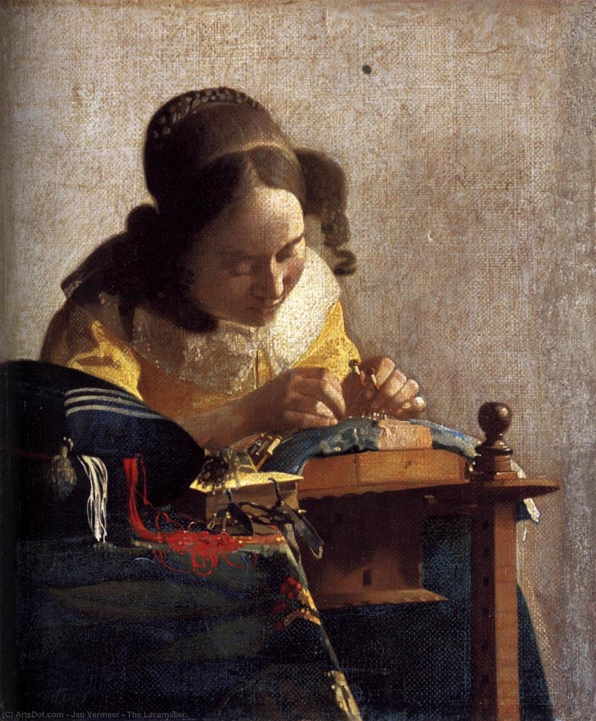 Jan Vermeer Van Delft - The Lacemaker