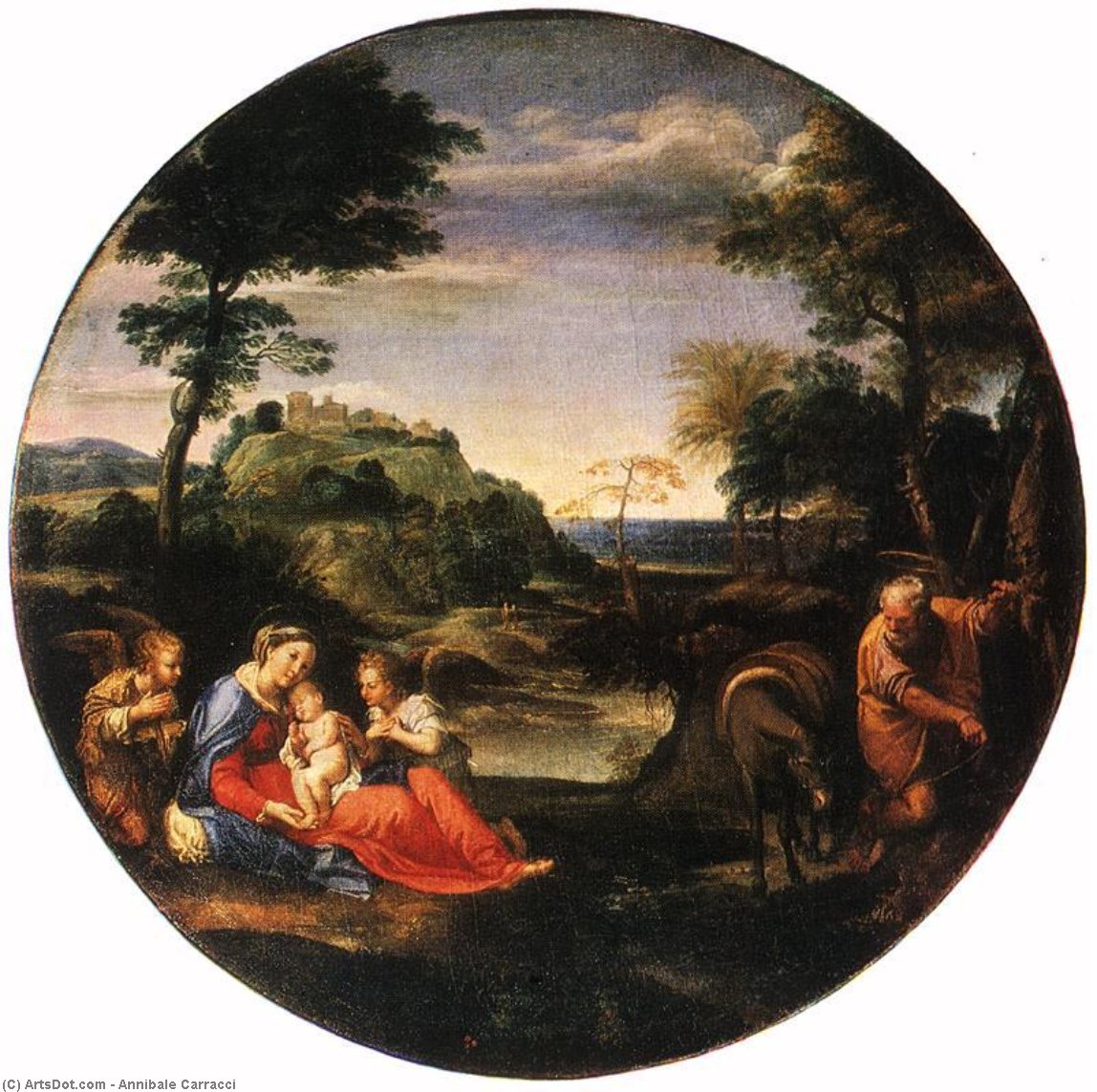 Annibale Carracci - Rest on Flight into Egypt