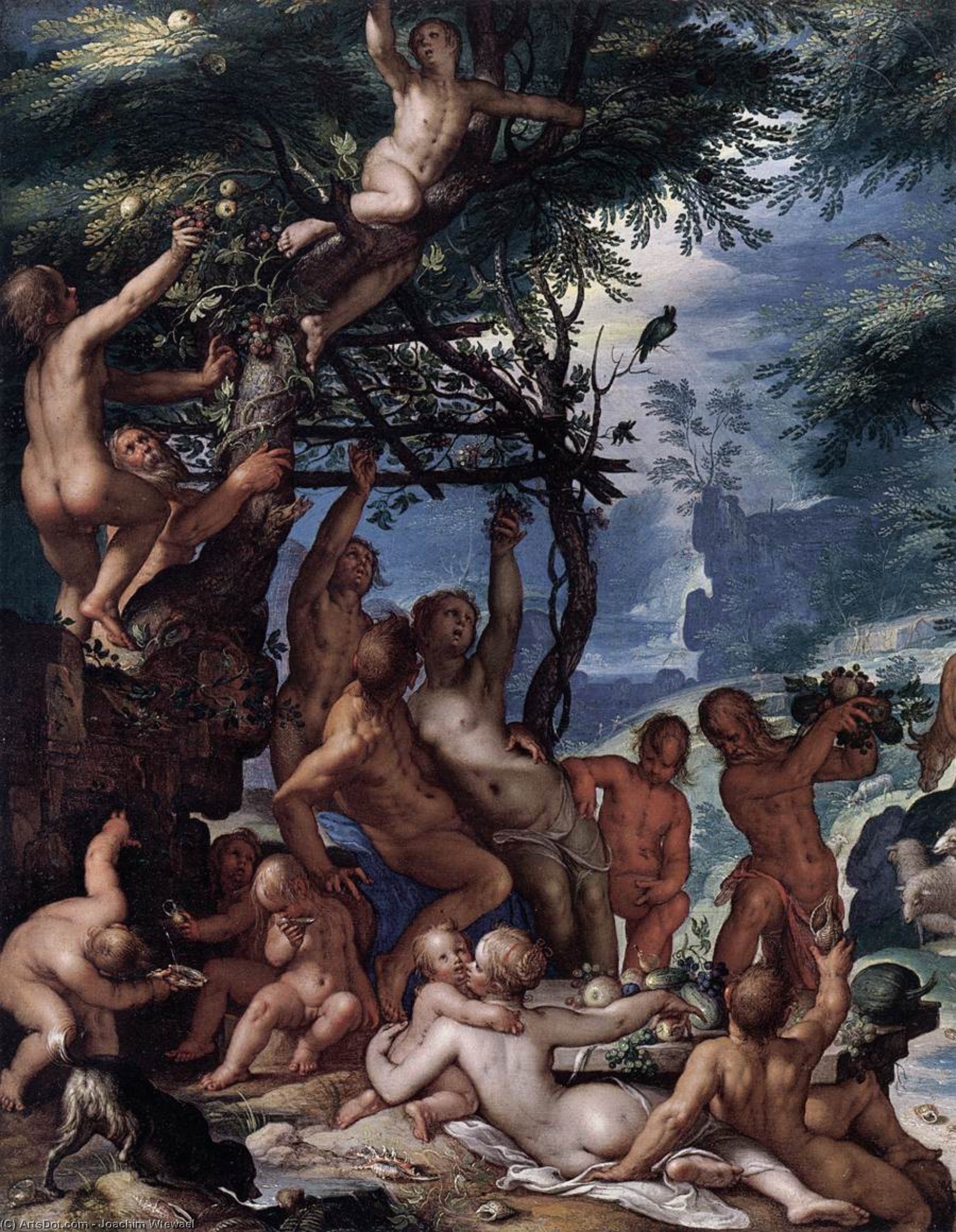 The Golden Age (detail) — Joachim Anthonisz Wtewael